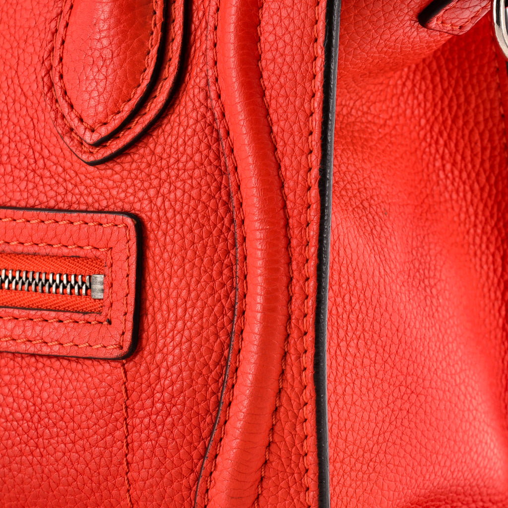 Luggage Bag Grainy Leather Nano