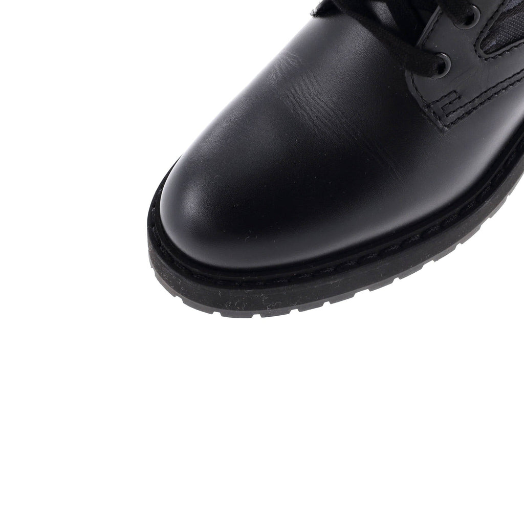 Women's Combat Boots FF Karligraphy Canvas with Leather