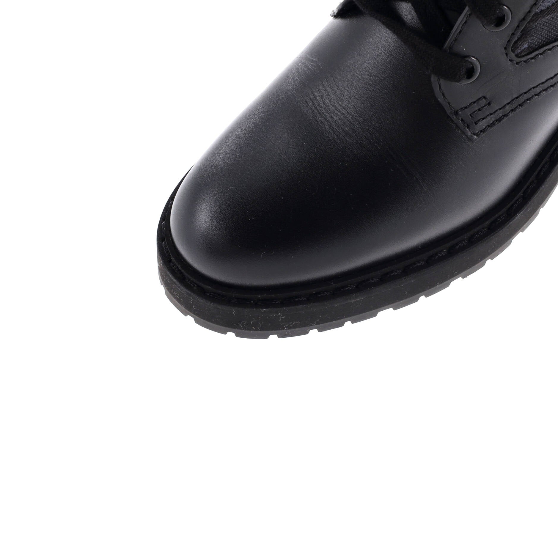 Women's Combat Boots FF Karligraphy Canvas with Leather