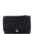 Classic Double Flap Bag Quilted Caviar Maxi