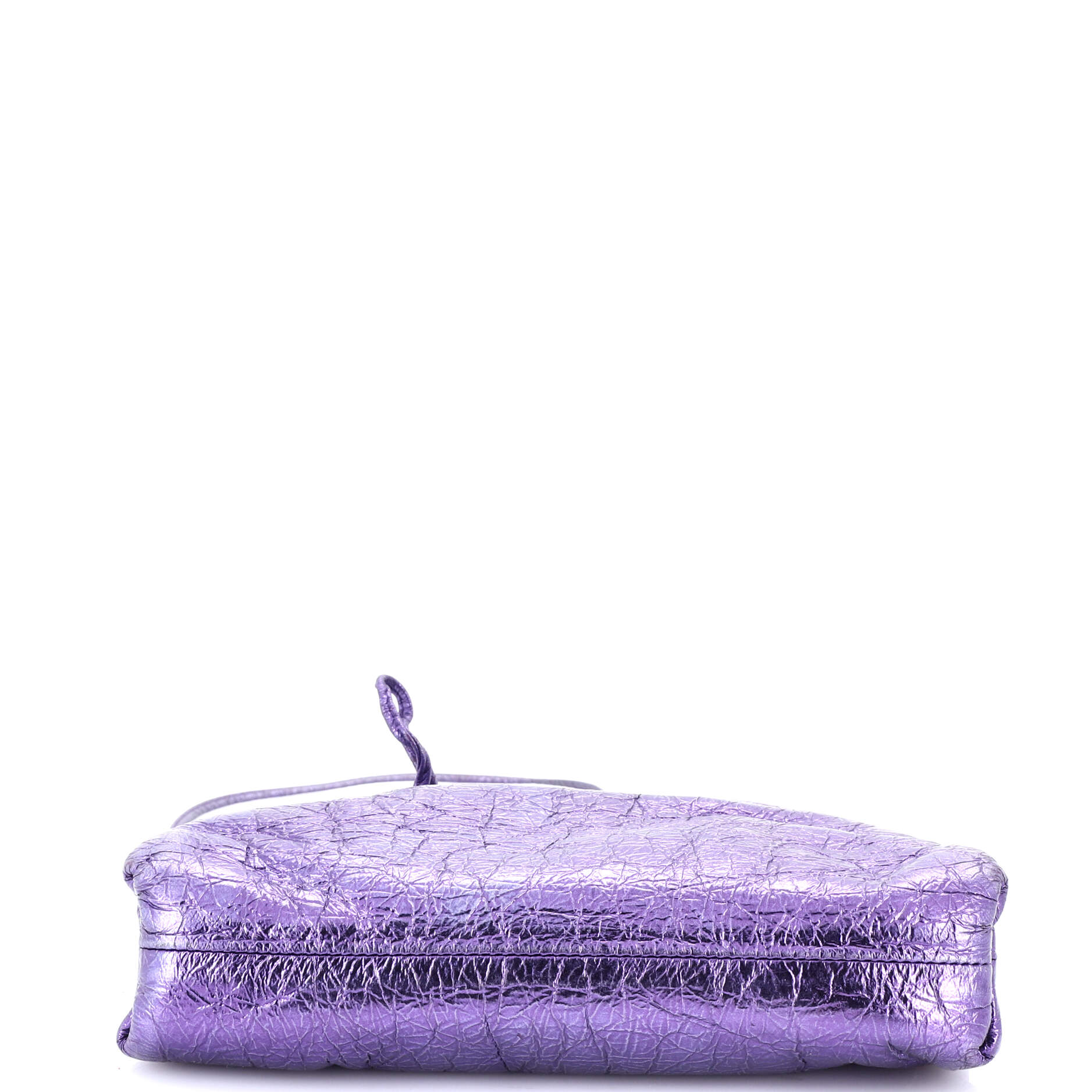 The Pouch Crinkled Metallic Leather Mini