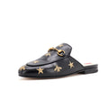 Women's Princetown Mules Embroidered Leather