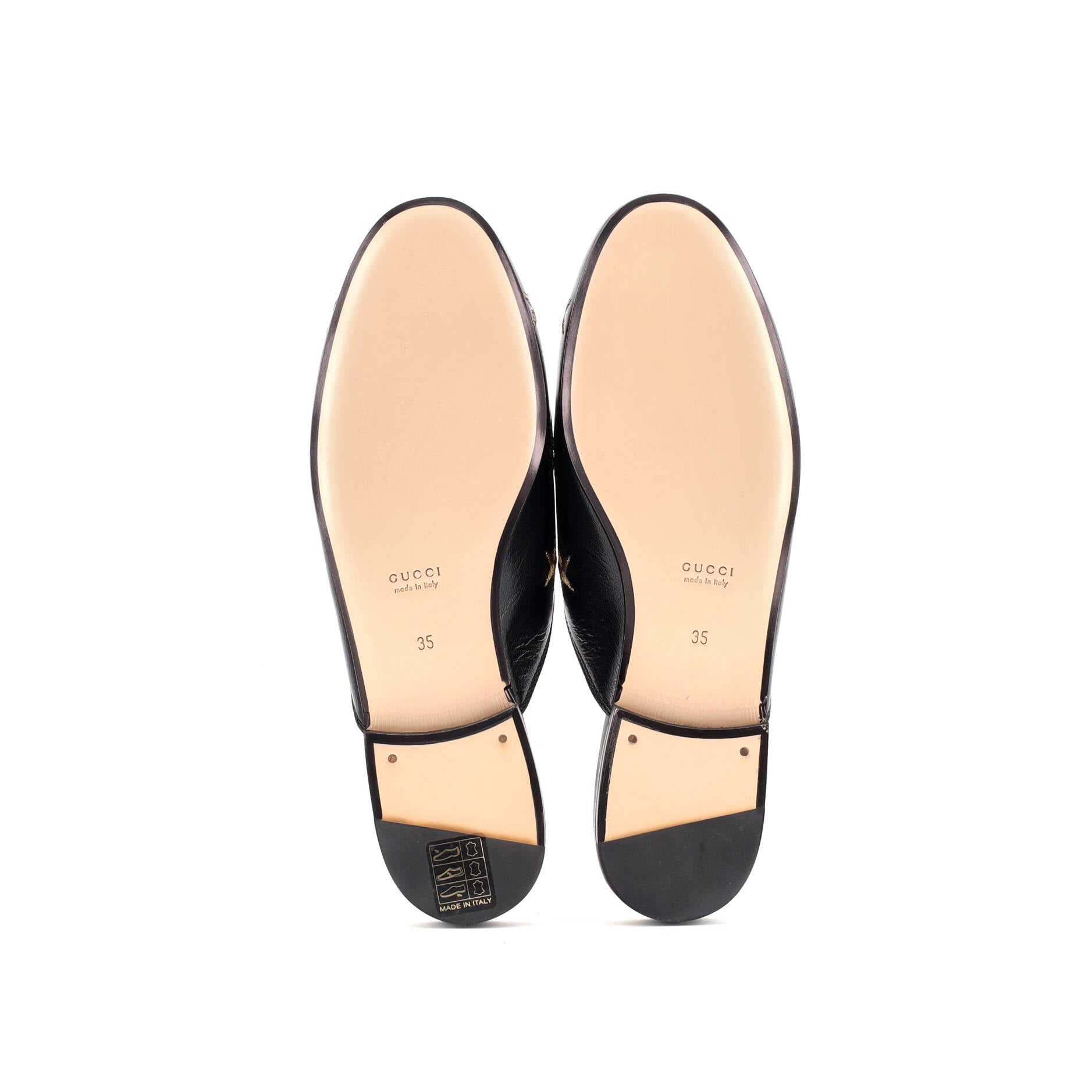 Women's Princetown Mules Embroidered Leather