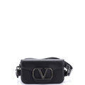 VLogo Flap Shoulder Bag Leather Mini