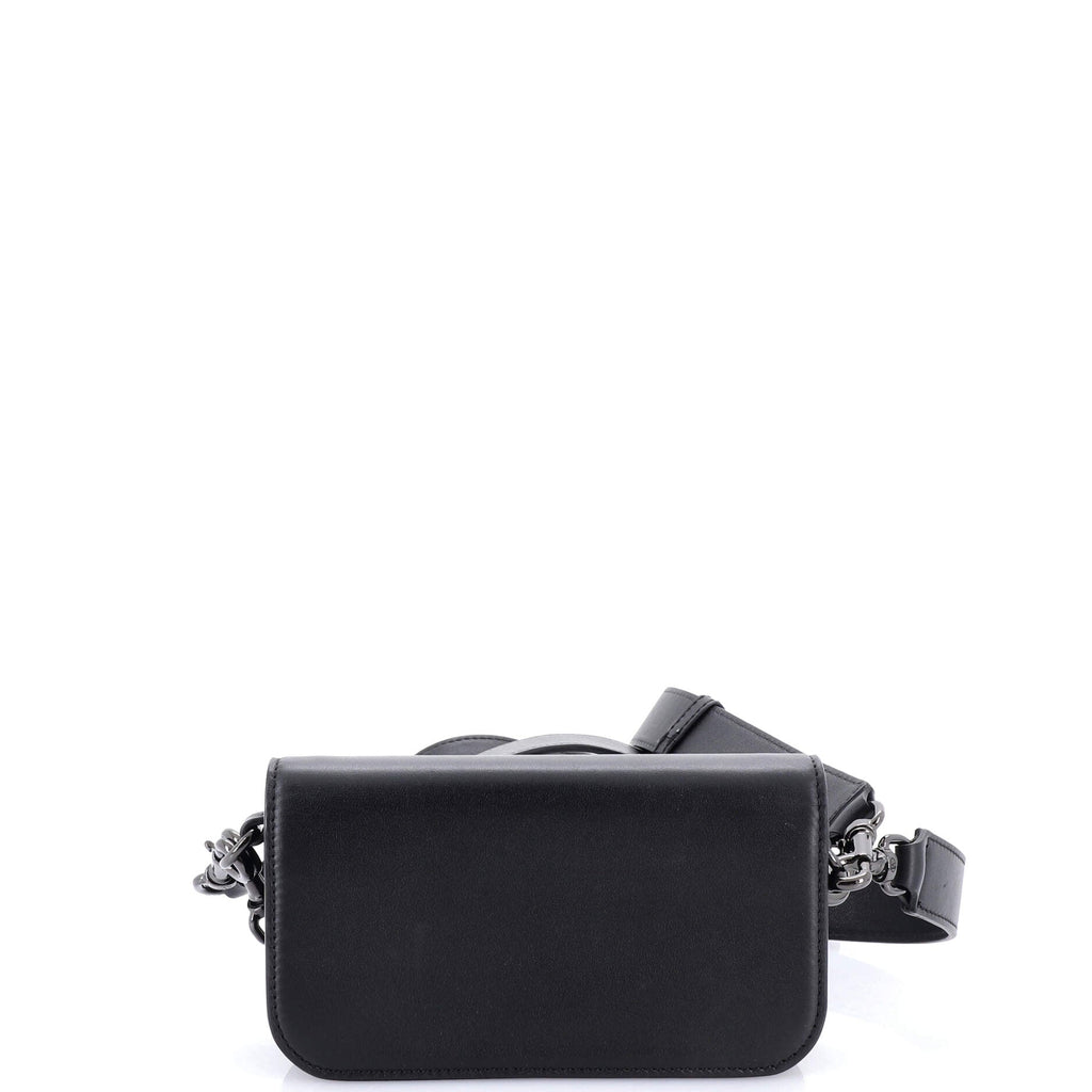 VLogo Flap Shoulder Bag Leather Mini