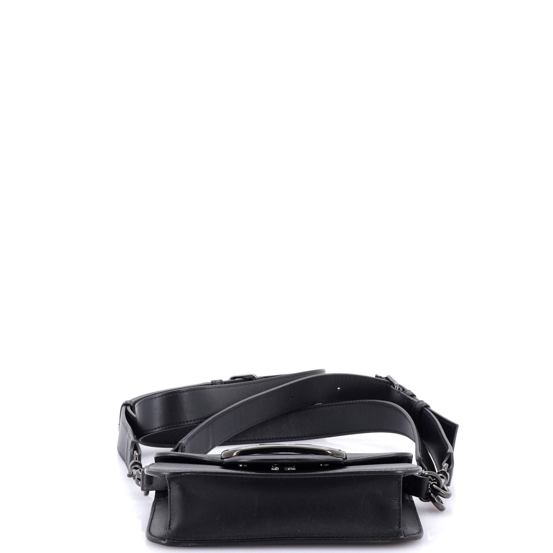 VLogo Flap Shoulder Bag Leather Mini