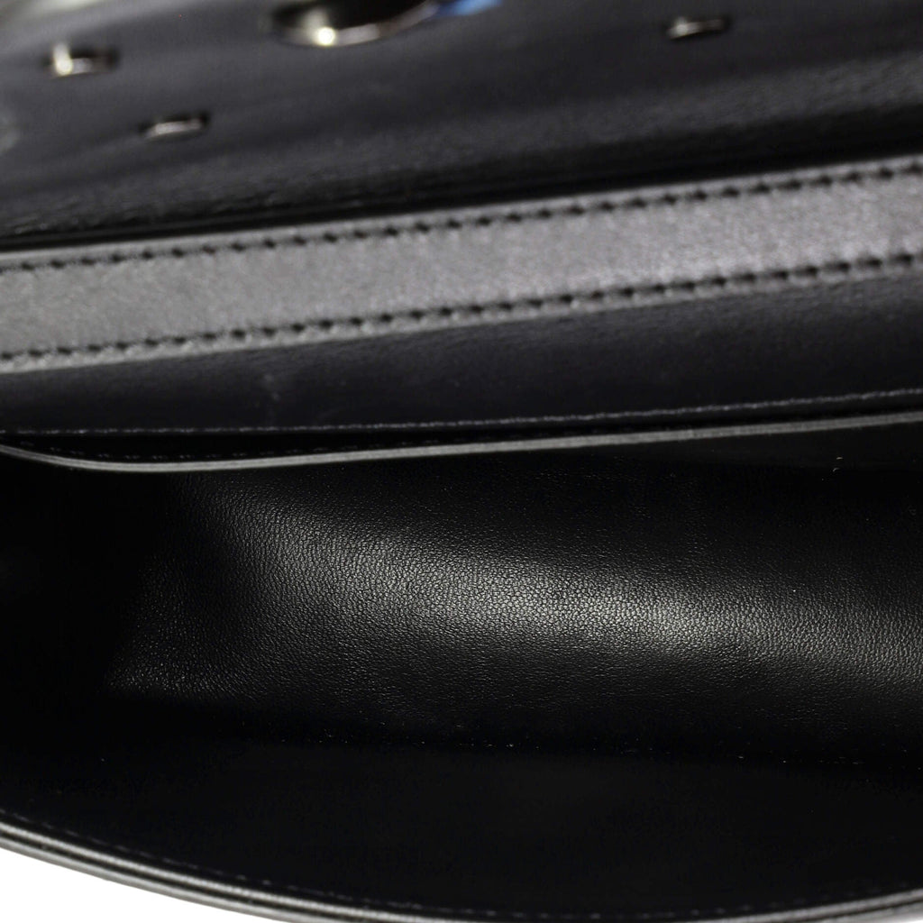 VLogo Flap Shoulder Bag Leather Mini