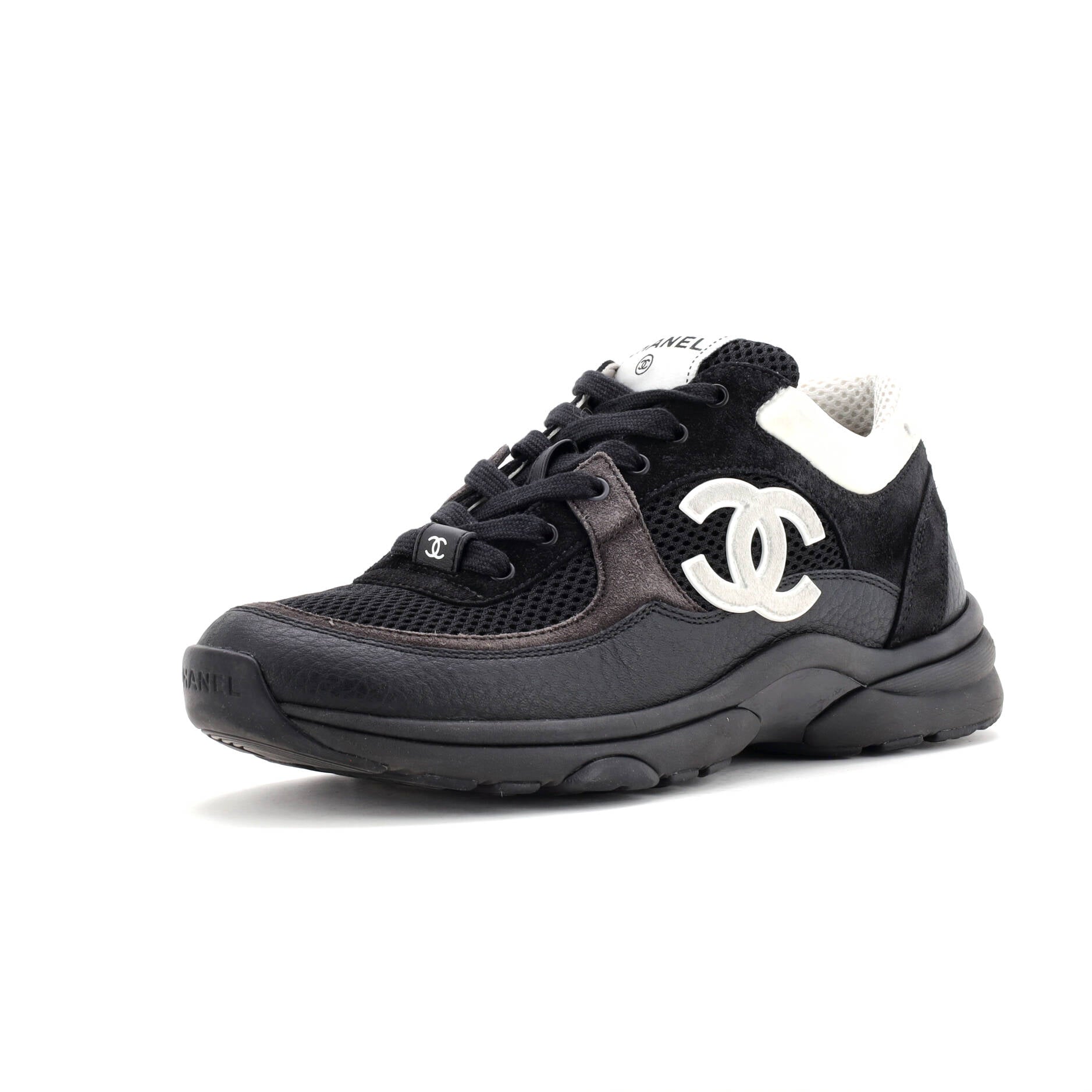 Women's CC Low-Top Sneakers Leather and Mesh