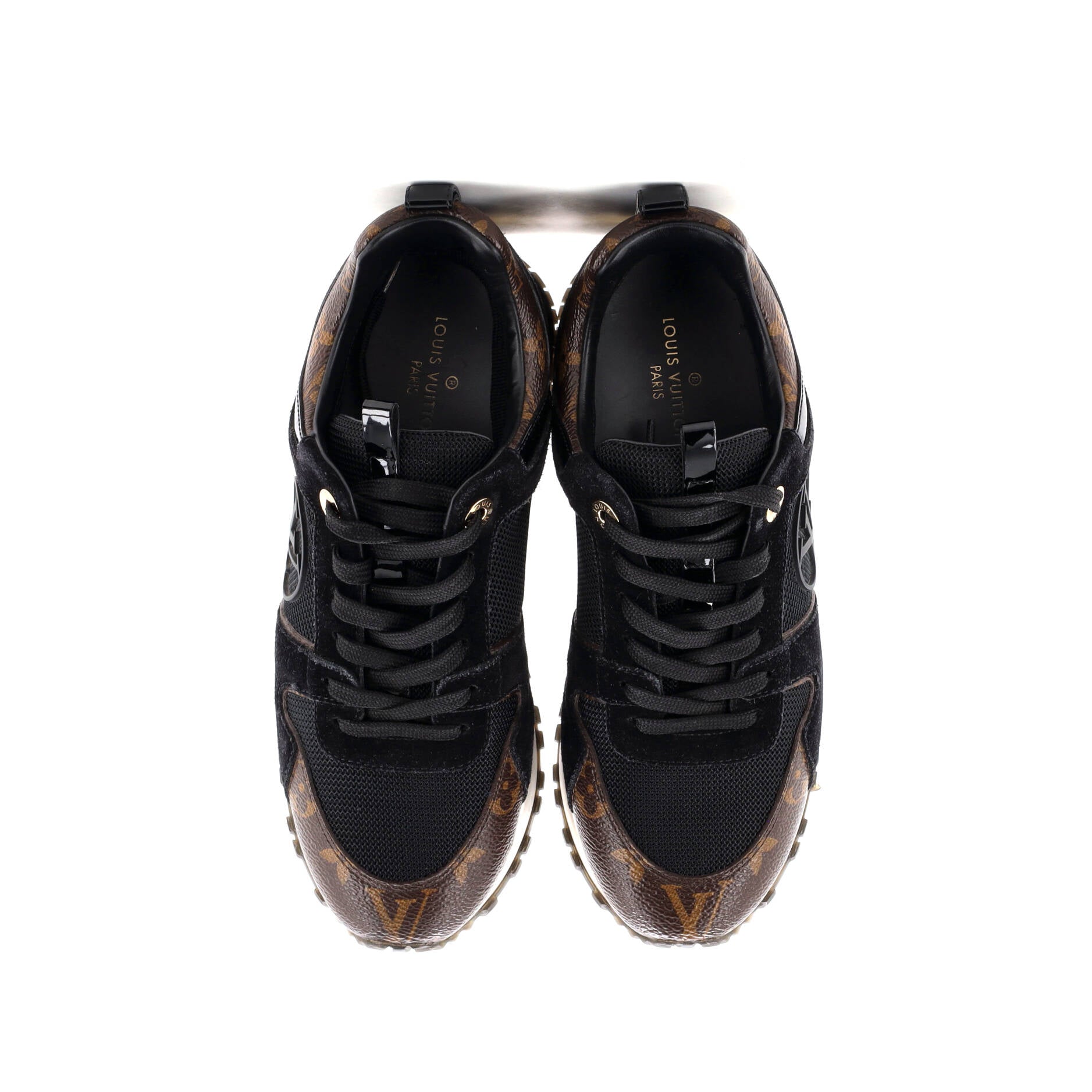 Women's Run Away Sneakers Mesh with Monogram Canvas and Suede