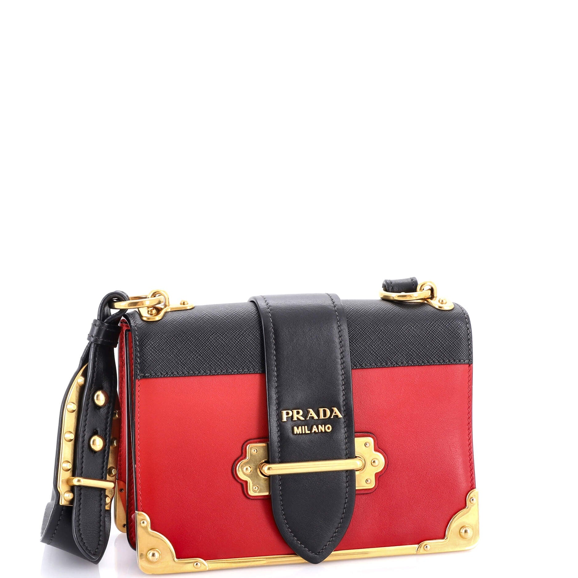 Cahier Crossbody Bag Crystal Embellished Leather Small