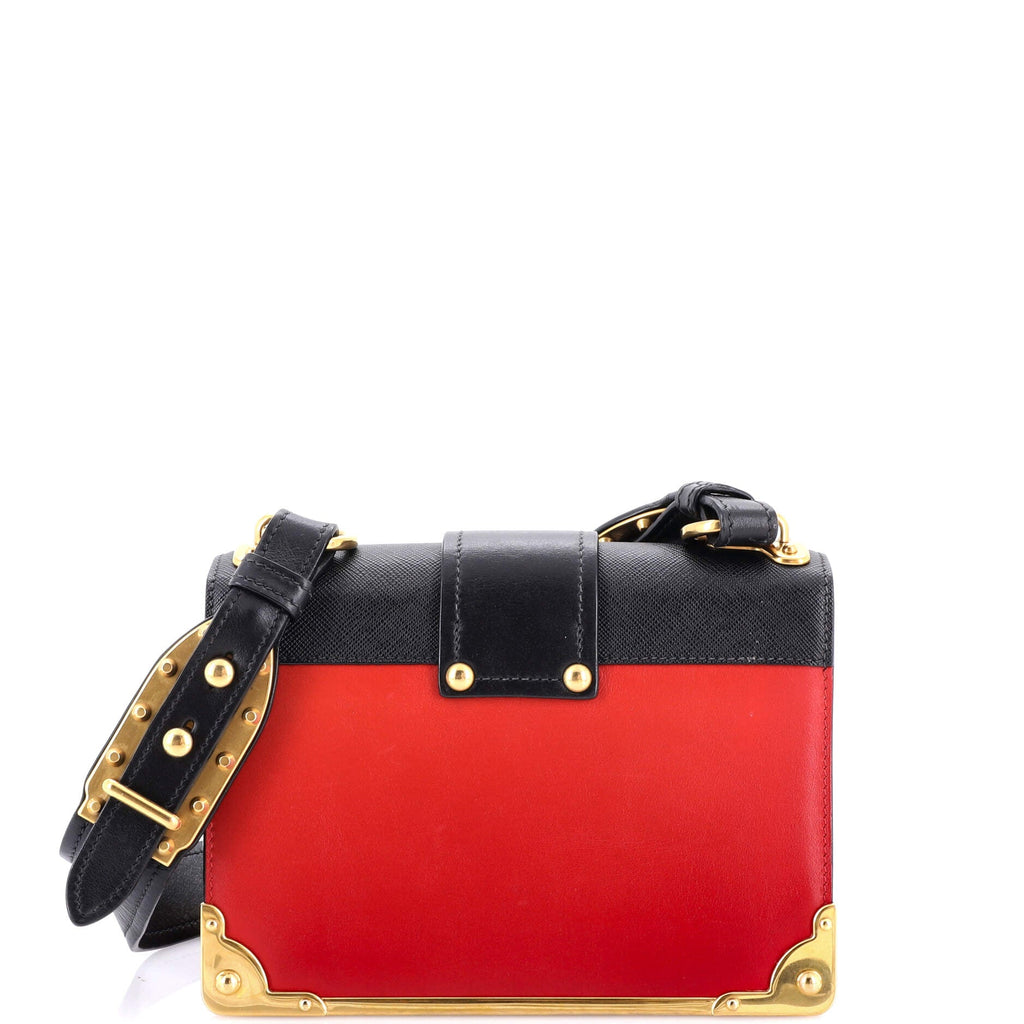 Cahier Crossbody Bag Crystal Embellished Leather Small