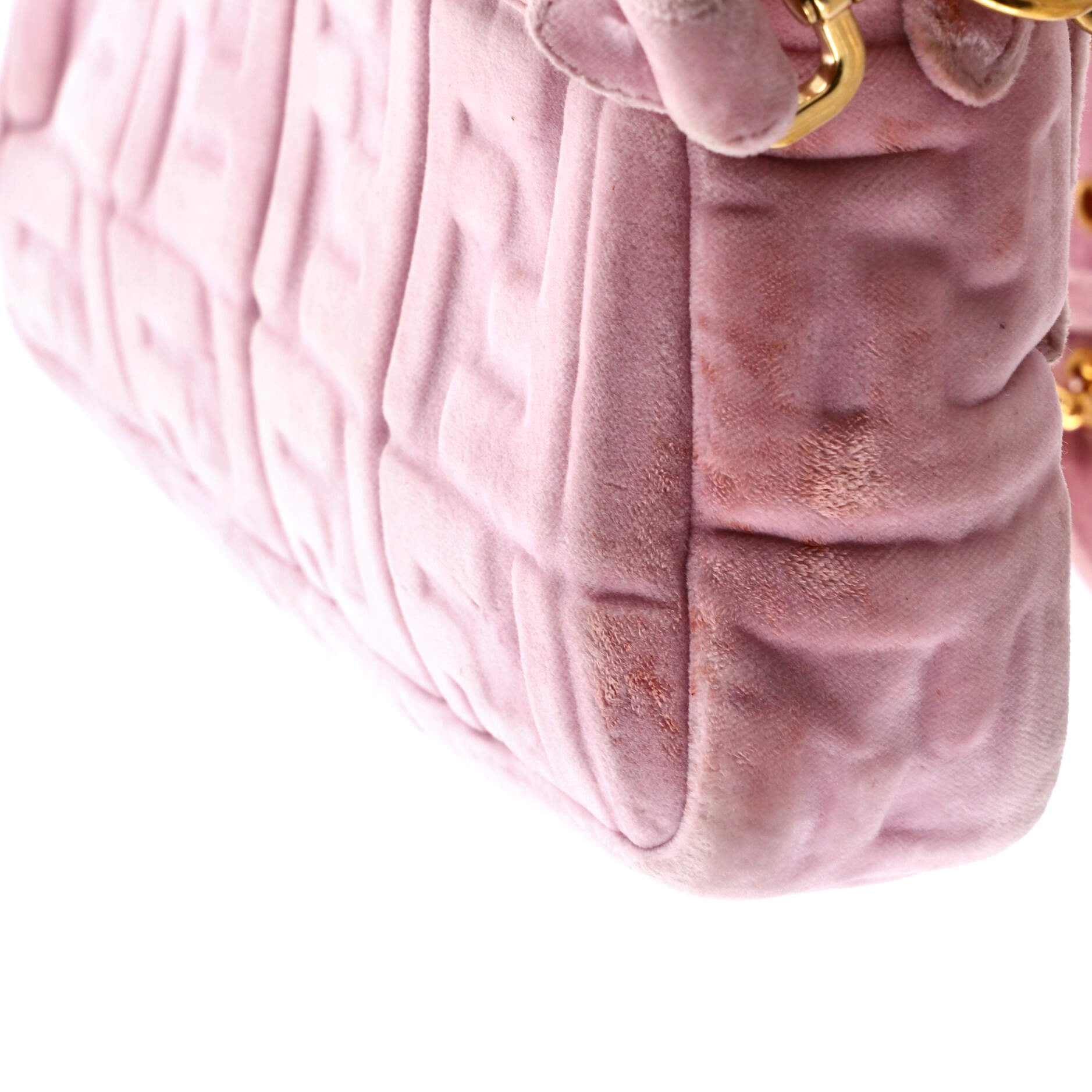 Baguette NM Bag Zucca Embossed Velvet Medium