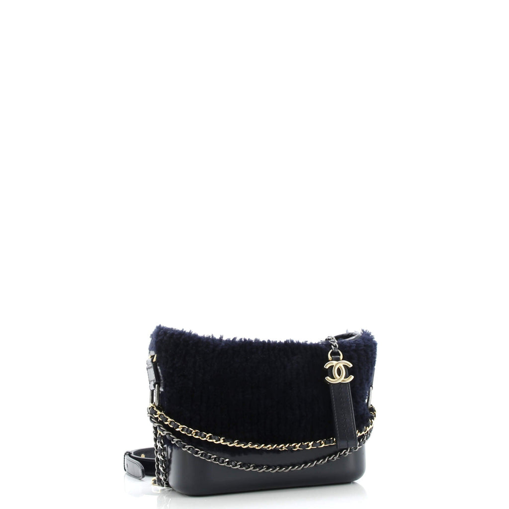 Gabrielle Hobo Shearling and Leather Small