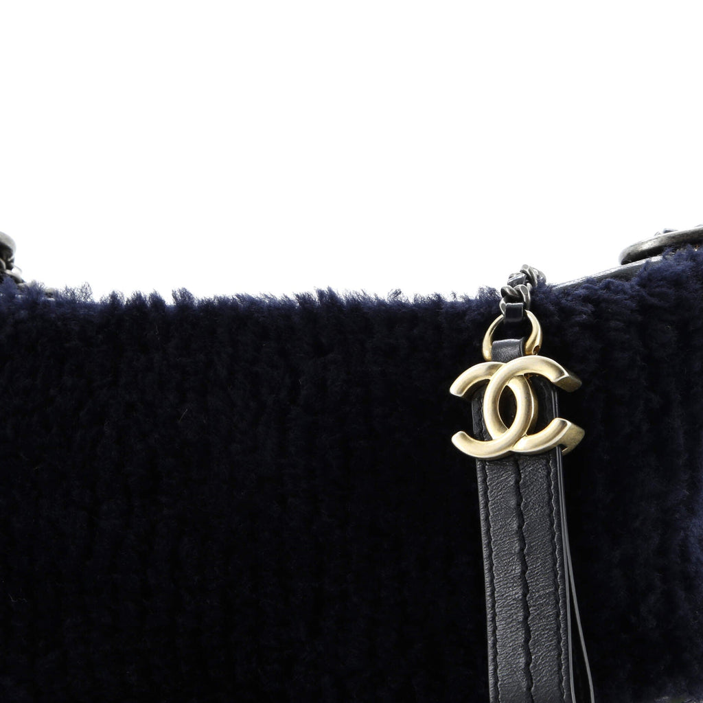 Gabrielle Hobo Shearling and Leather Small