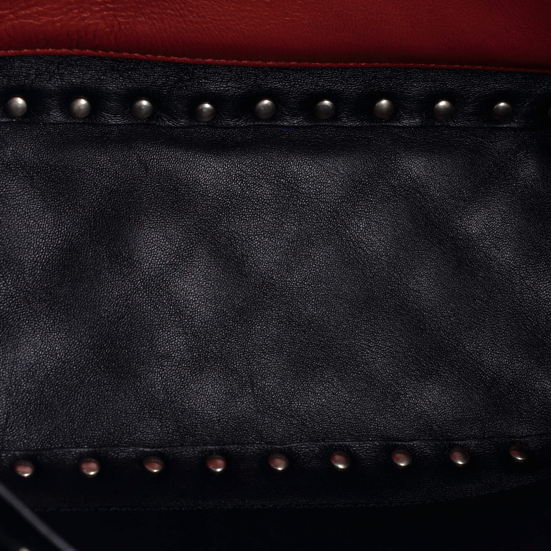 Rockstud Spike Flap Shoulder Bag Quilted Velvet Large