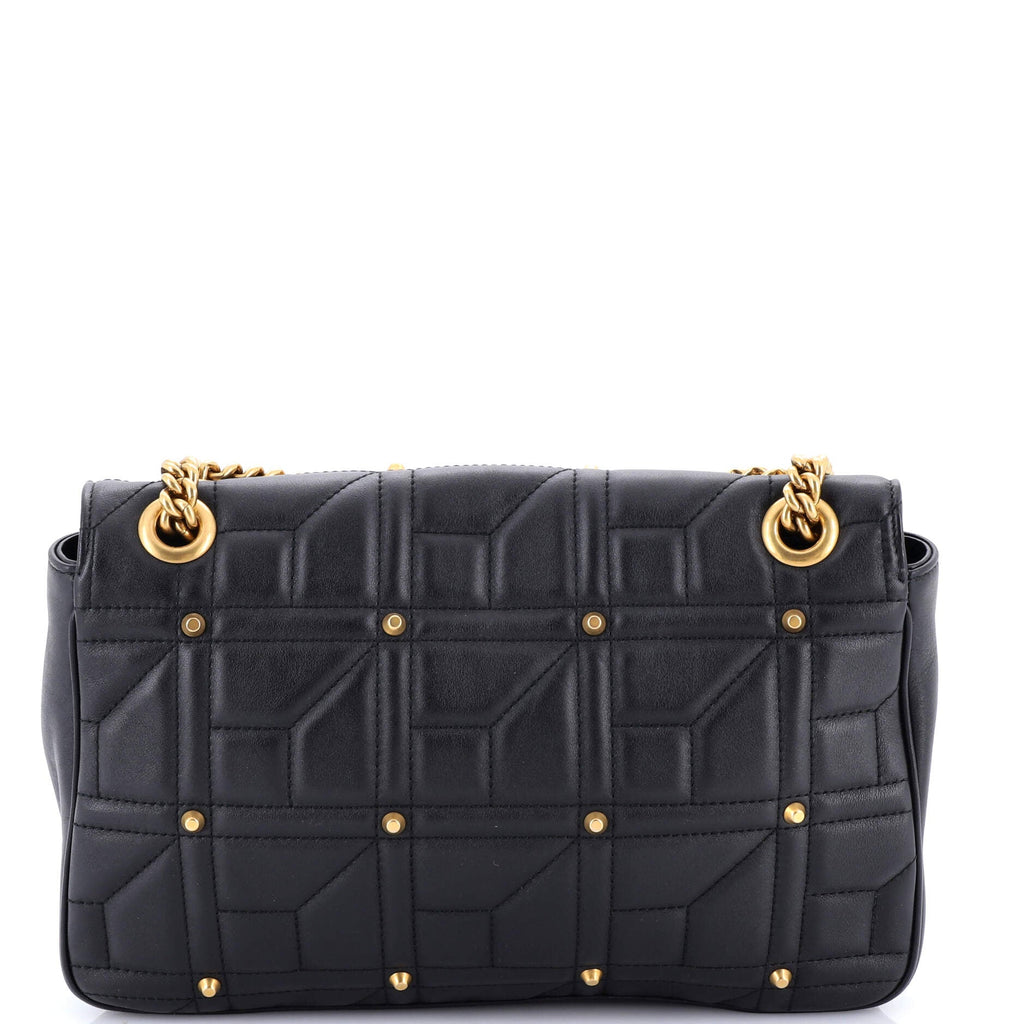 GG Marmont Flap Bag Studded Matelasse Leather Medium