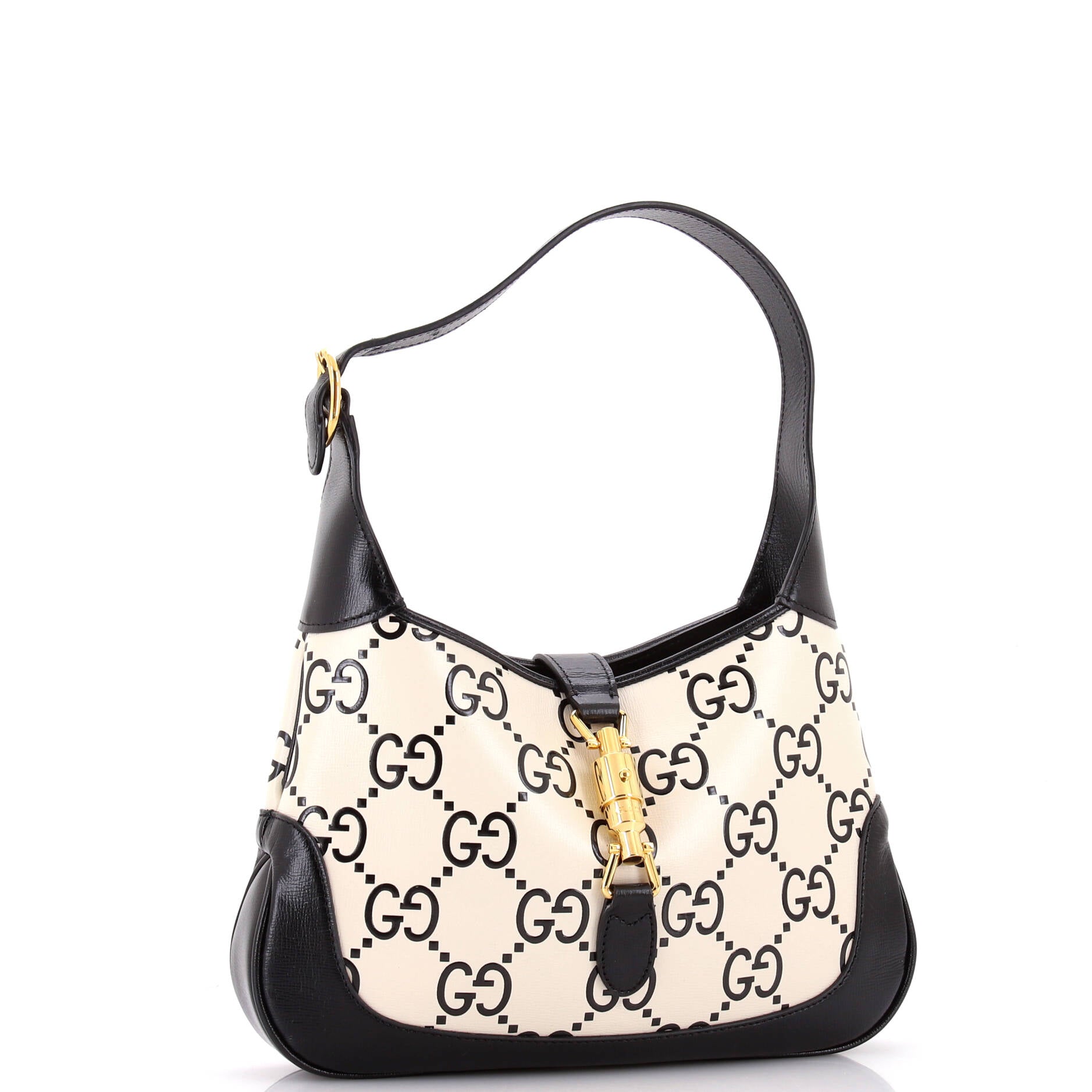 Jackie 1961 Hobo GG Embossed Leather Small