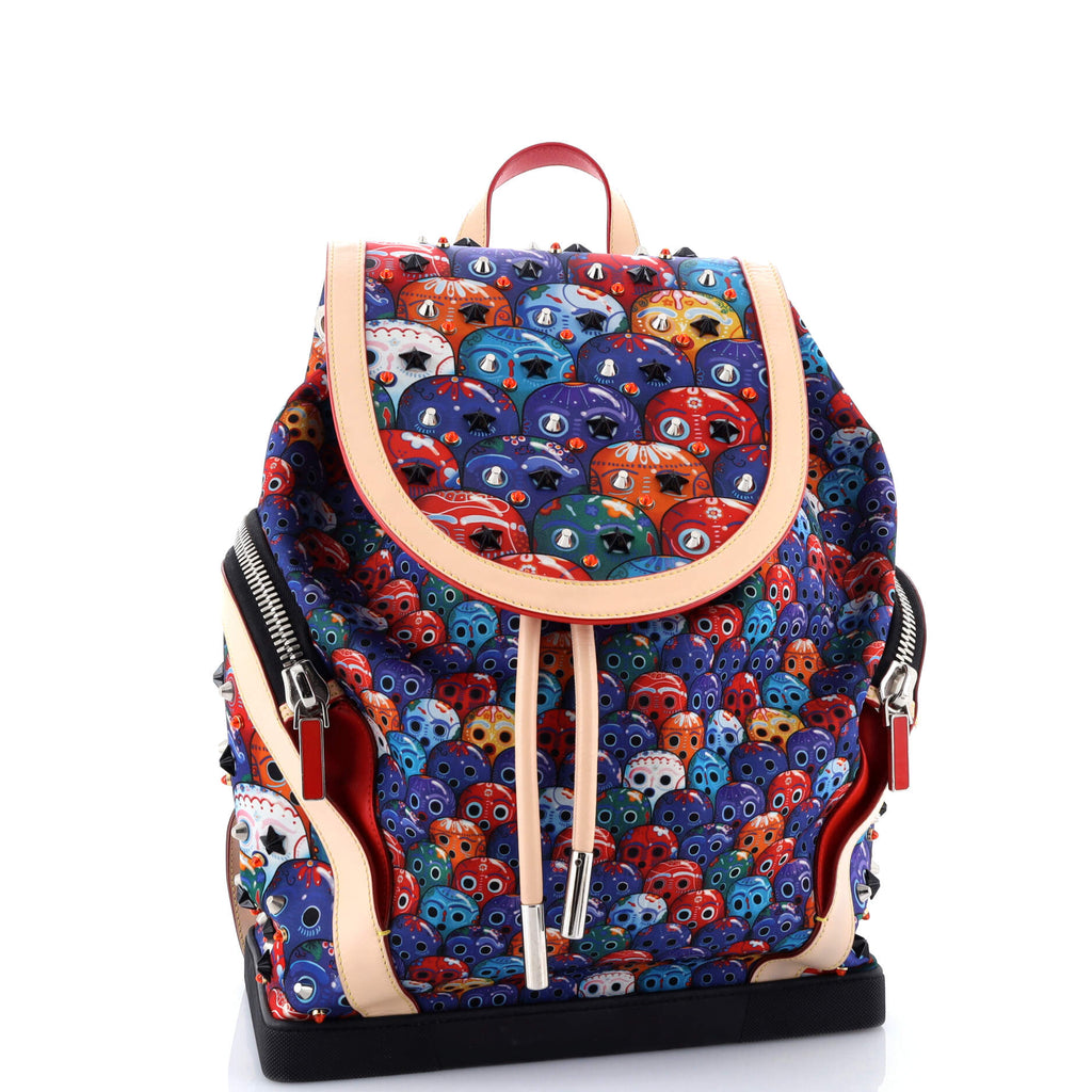 Explorafunk Backpack Spiked Printed Nylon
