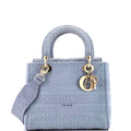 Lady D-Lite Bag Cannage Embroidered Canvas Medium