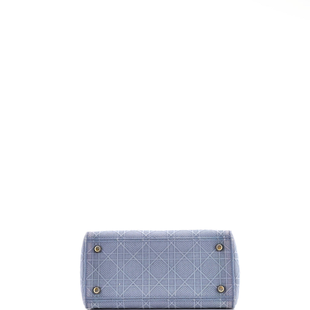 Lady D-Lite Bag Cannage Embroidered Canvas Medium