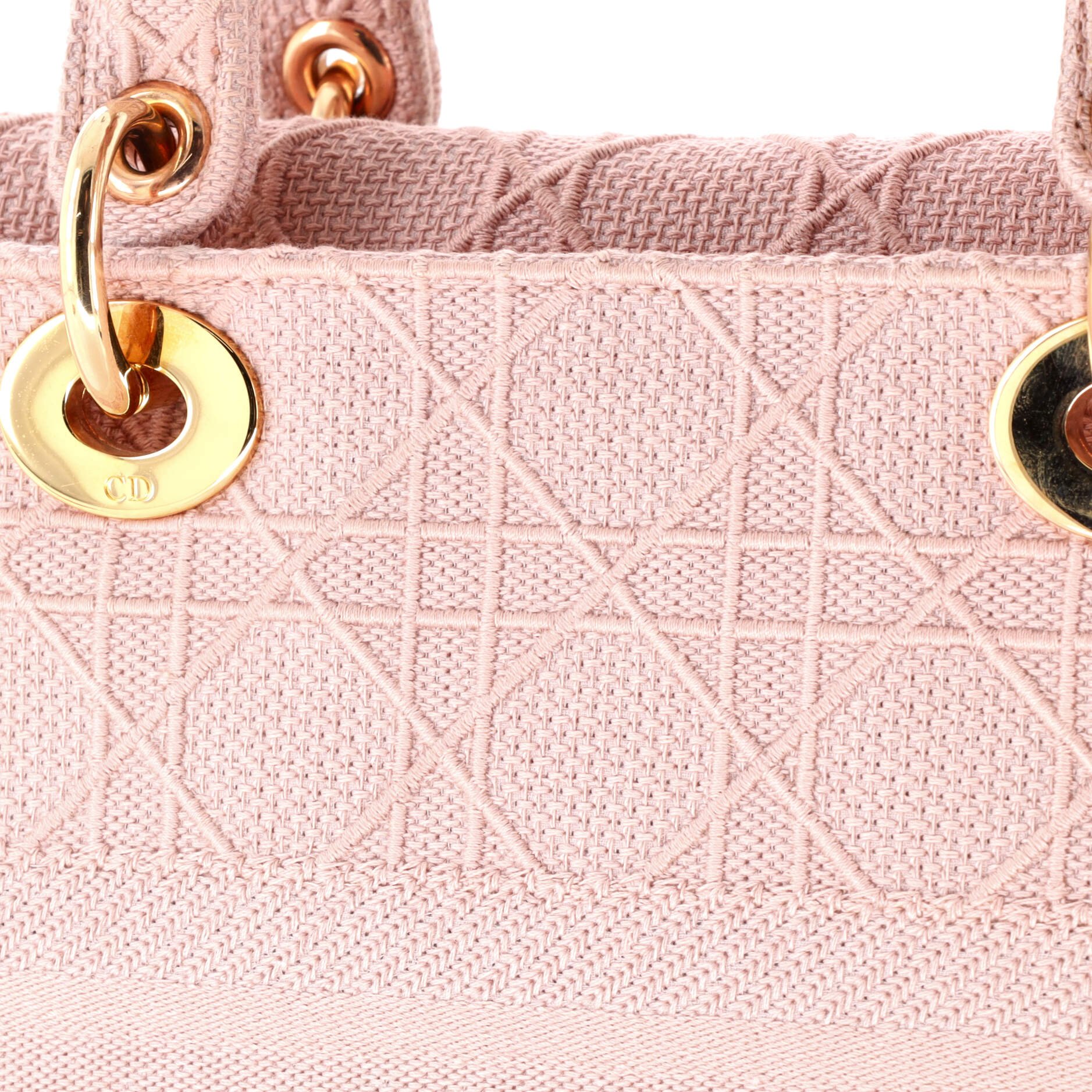 Lady D-Lite Bag Cannage Embroidered Canvas Medium