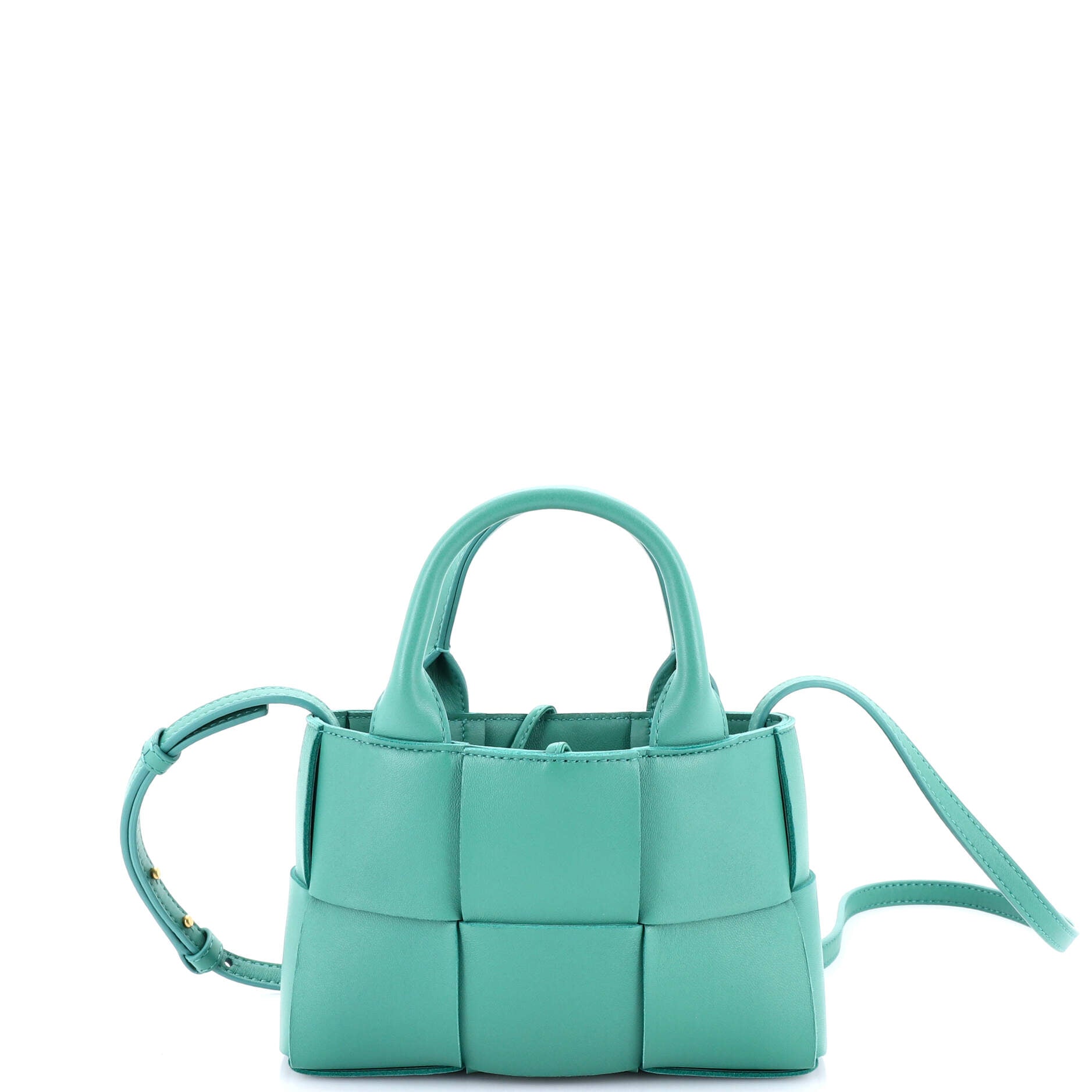 Arco Tote Maxi Intrecciato Leather Candy