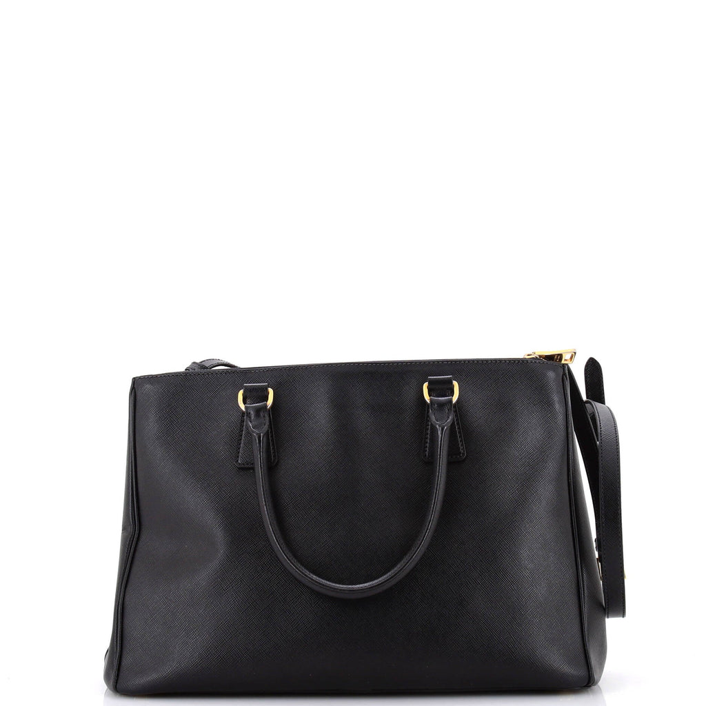 Galleria Double Zip Tote Saffiano Leather Medium