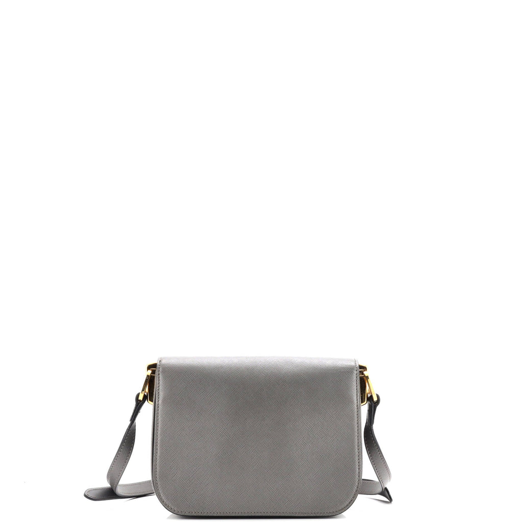 Embleme Flap Bag Saffiano Leather Small