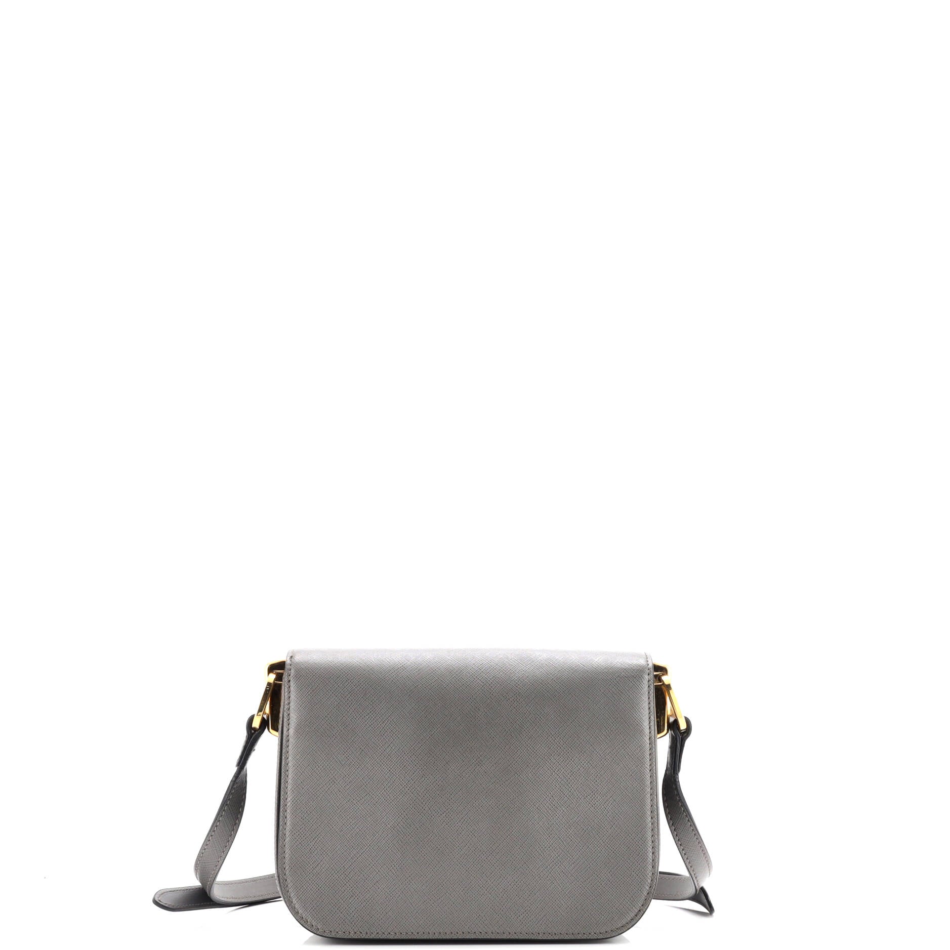 Embleme Flap Bag Saffiano Leather Small