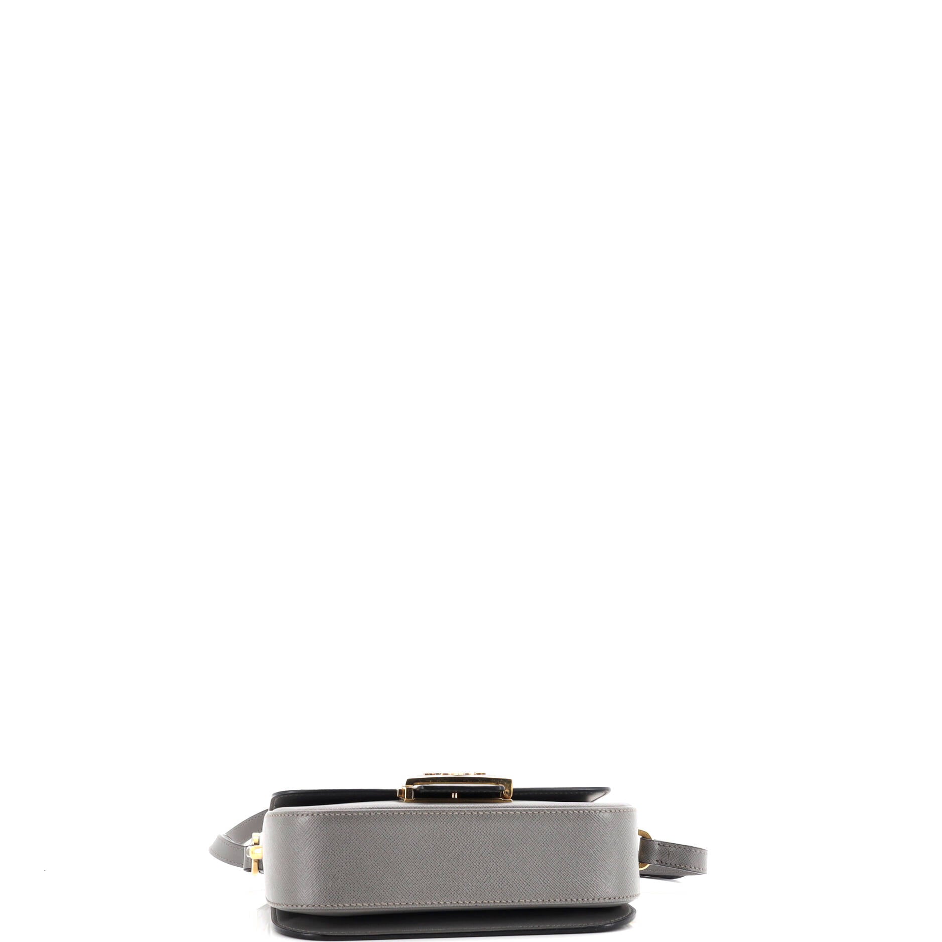Embleme Flap Bag Saffiano Leather Small