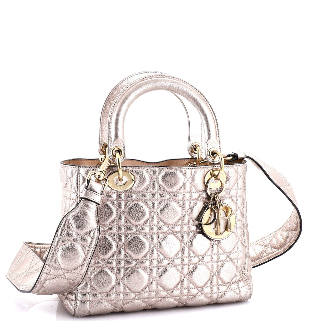 Supple Lady Dior Bag Cannage Quilt Leather Medium