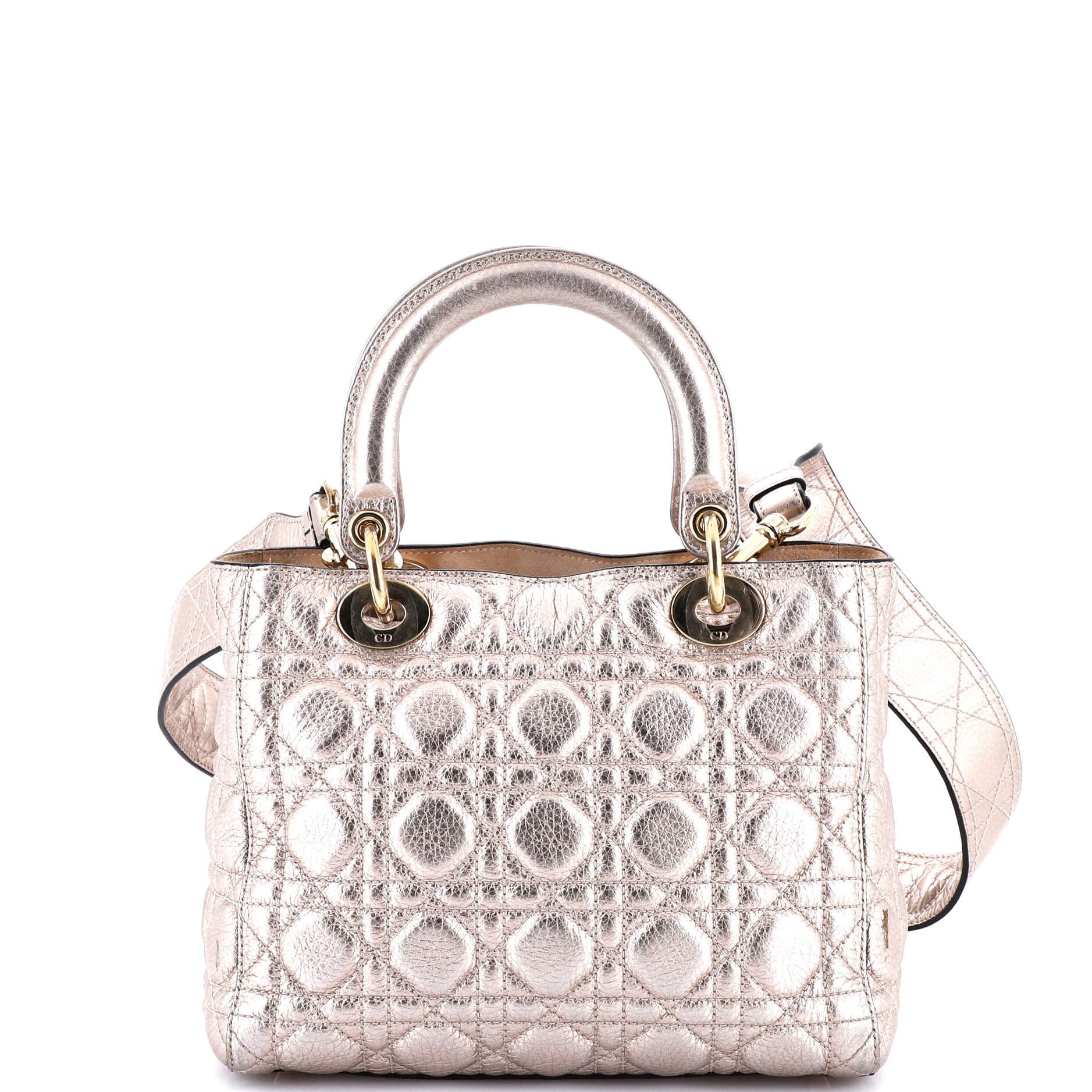 Supple Lady Dior Bag Cannage Quilt Leather Medium