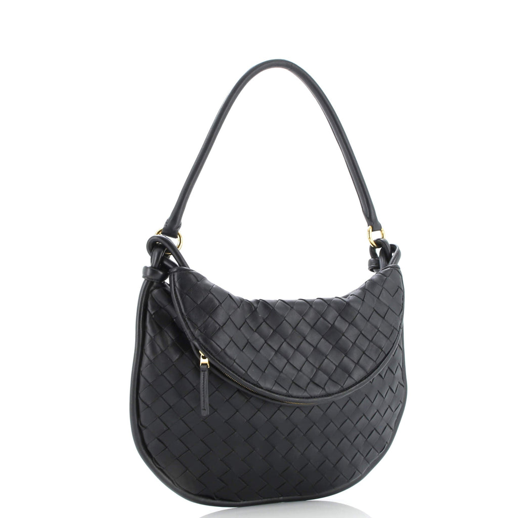 Gemelli Shoulder Bag Intrecciato Leather Medium