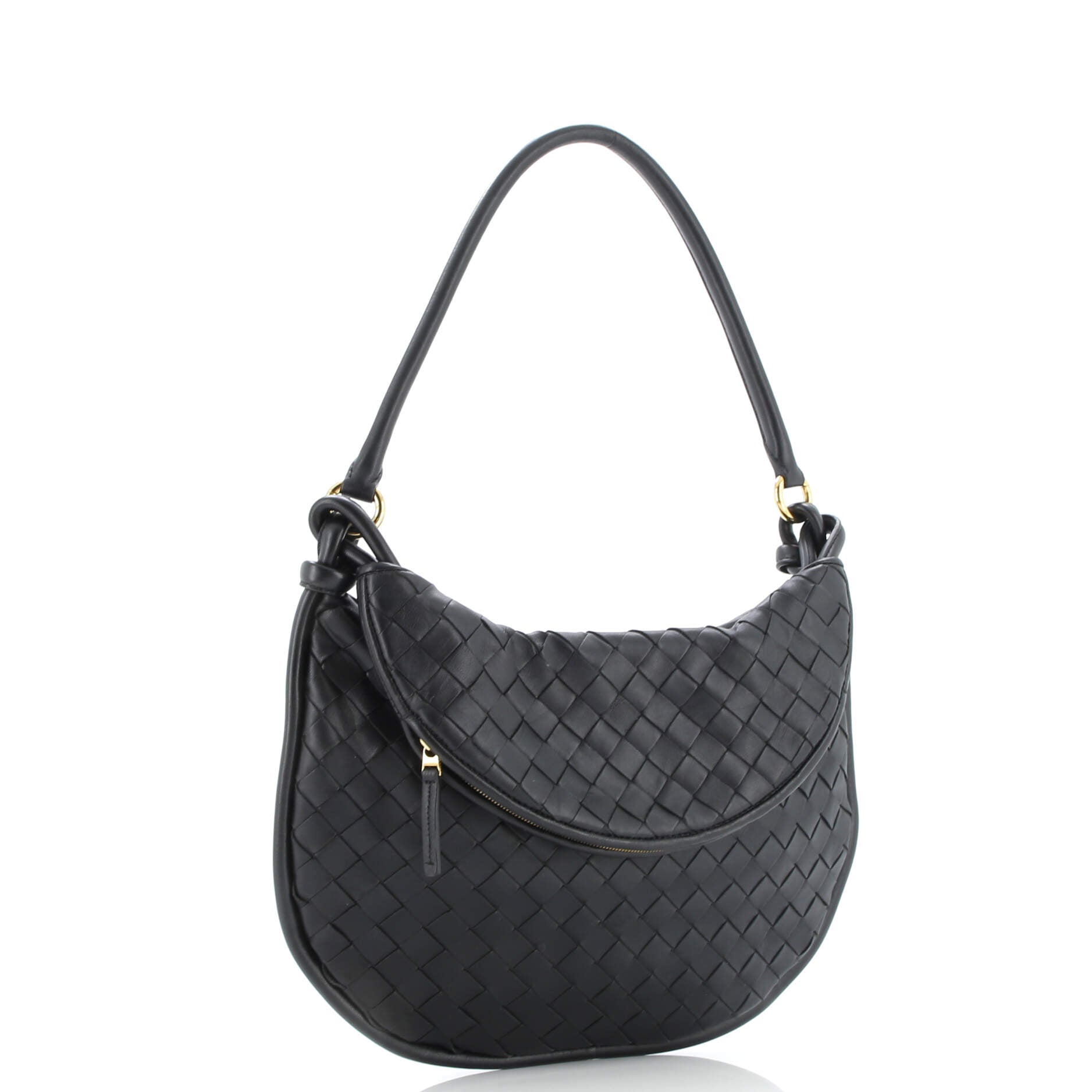 Gemelli Shoulder Bag Intrecciato Leather Medium