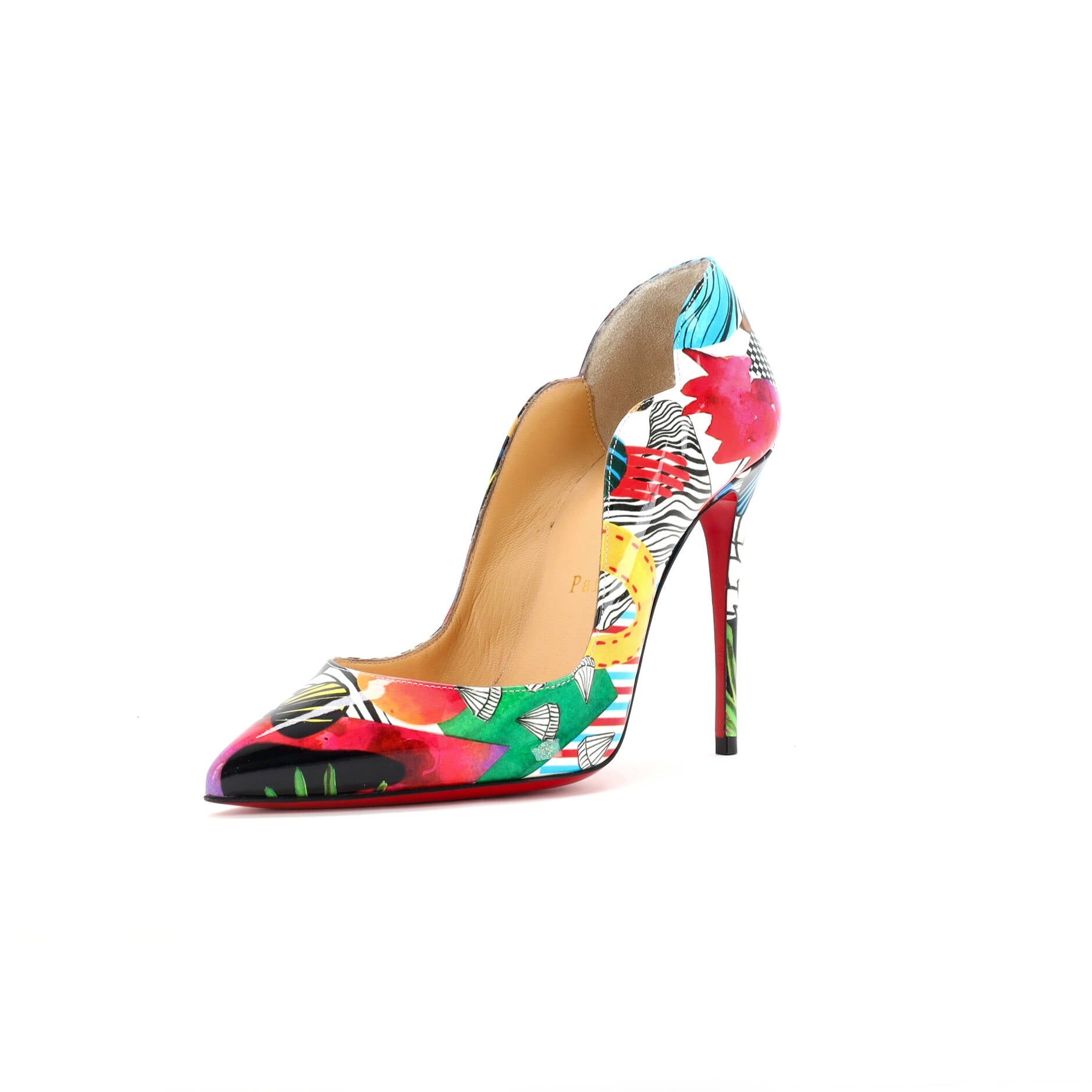 Women's Hot Chick Pumps Printed Patent 100