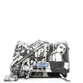 Etiquette Flap Bag Printed Leather Small