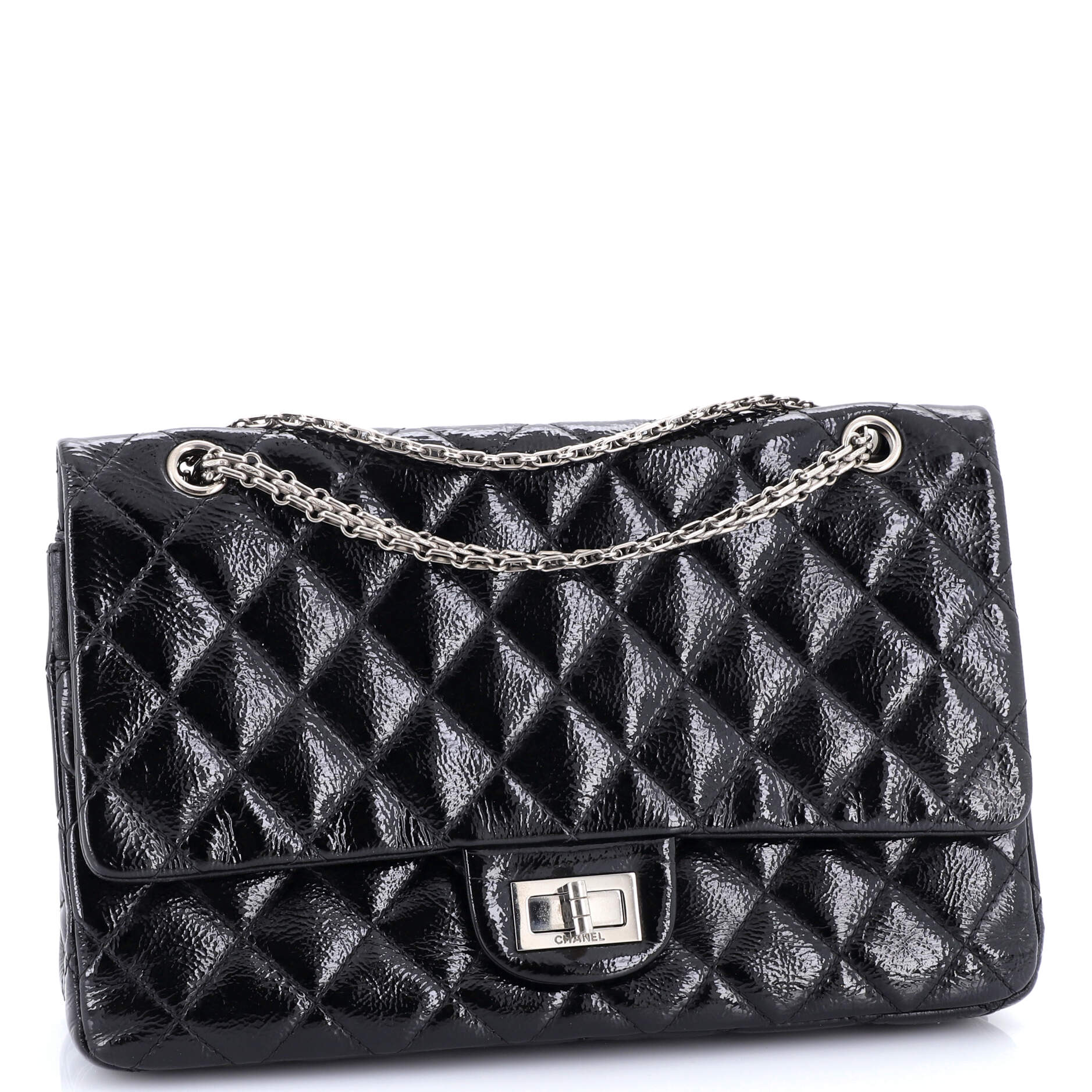Reissue 2.55 Flap Bag Quilted Patent Caviar 226