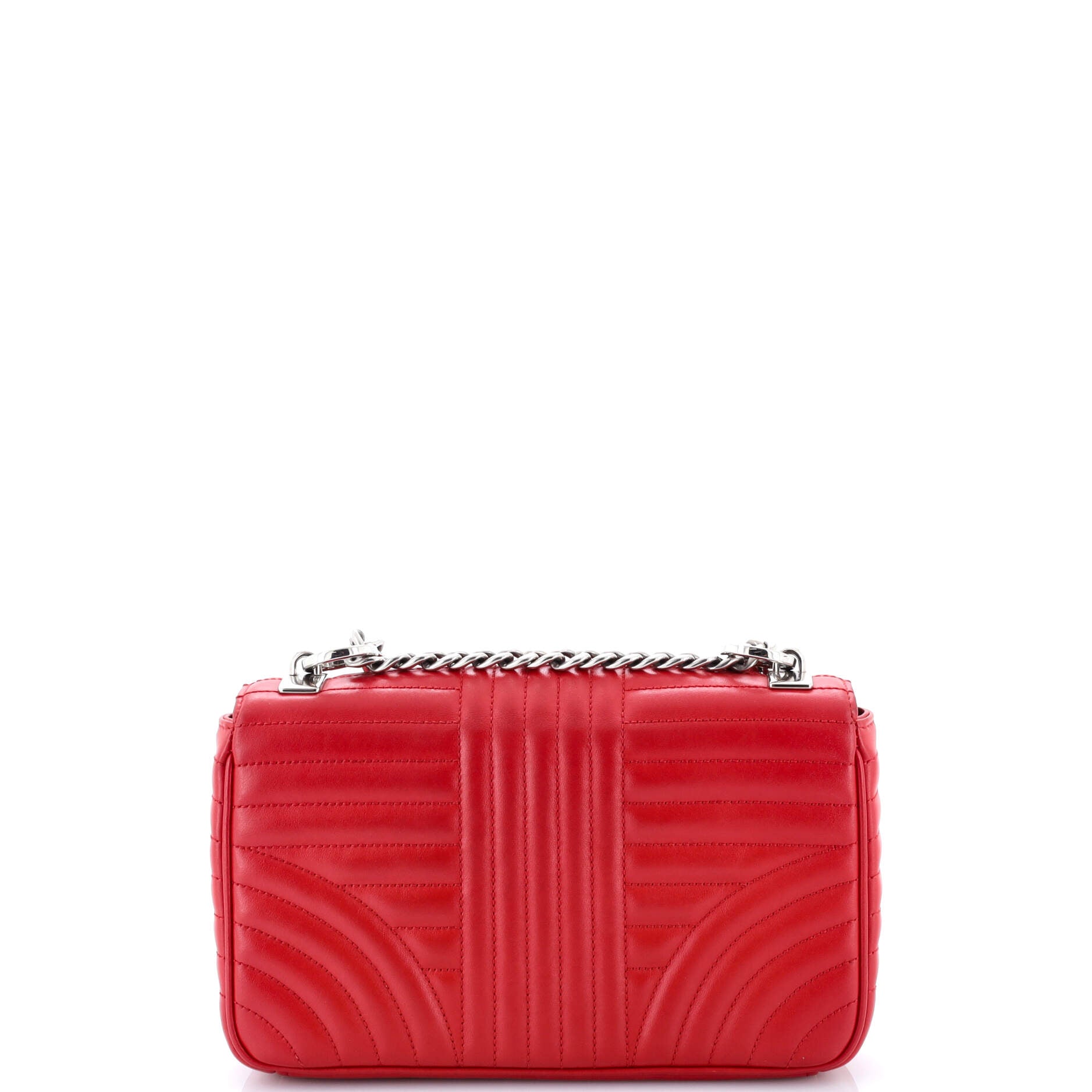 Chain Flap Shoulder Bag Diagramme Quilted Leather Medium