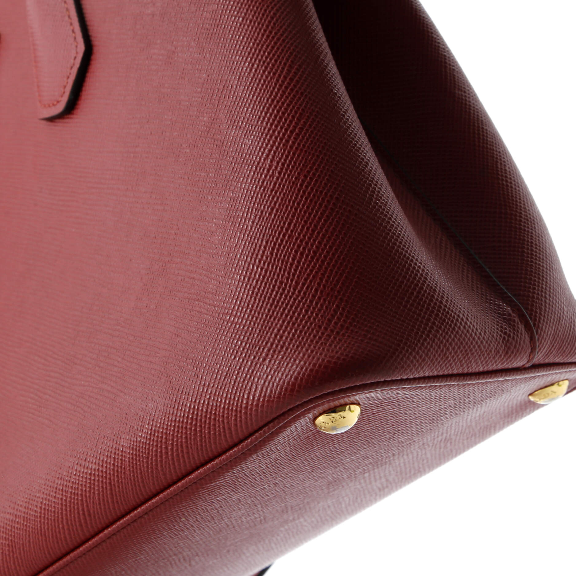 Cuir Double Tote Saffiano Leather Medium