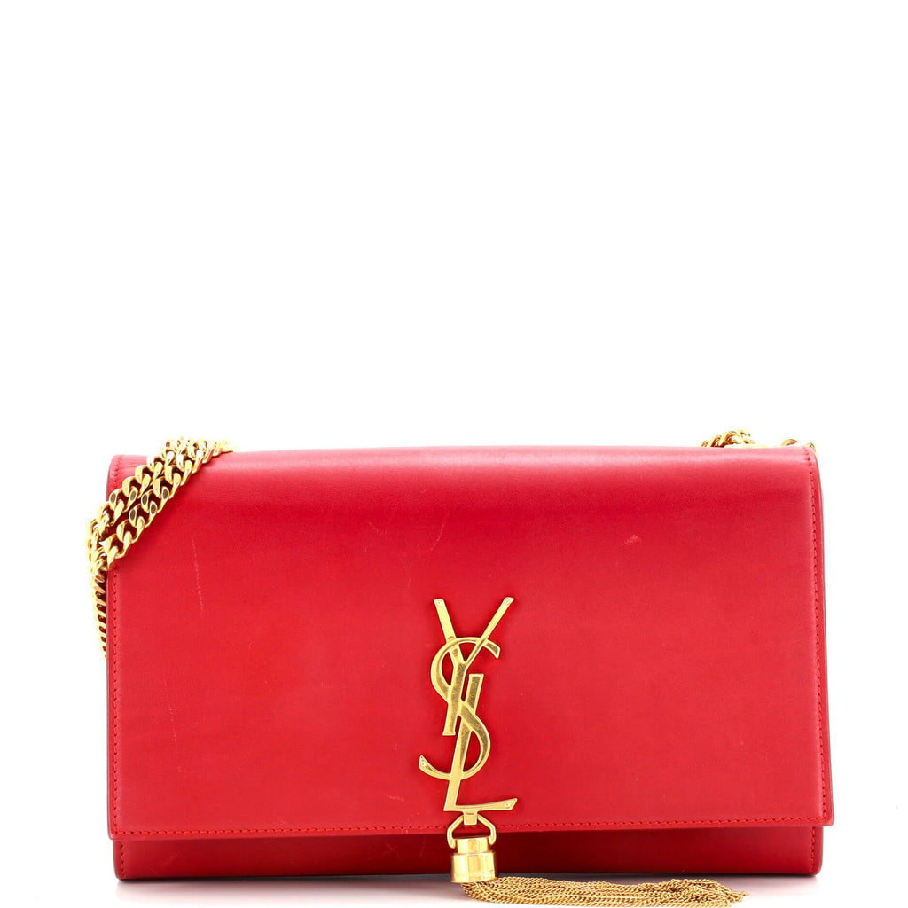 Classic Monogram Tassel Crossbody Bag Leather Medium