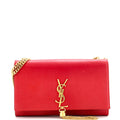 Classic Monogram Tassel Crossbody Bag Leather Medium