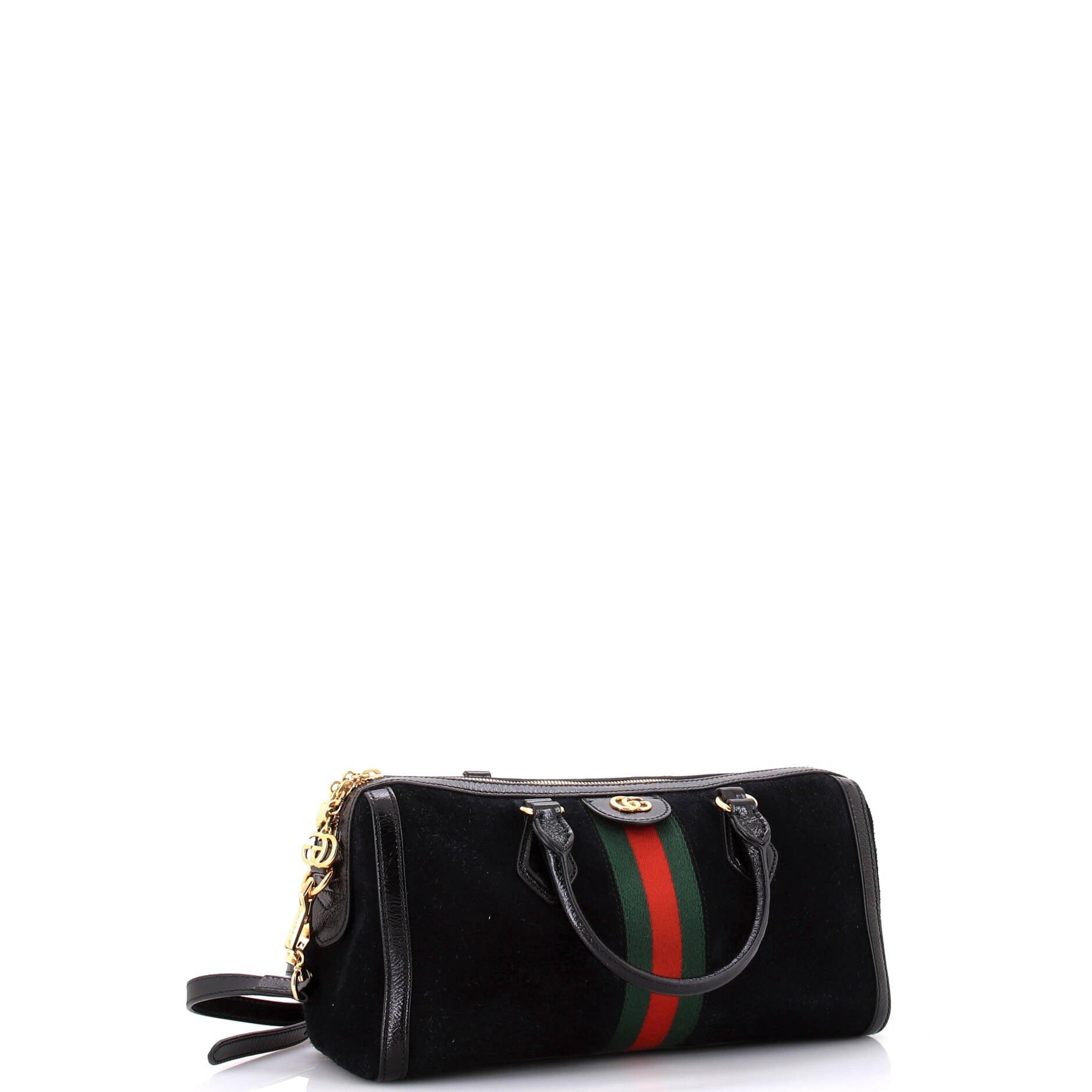 Ophidia Boston Bag Suede Medium