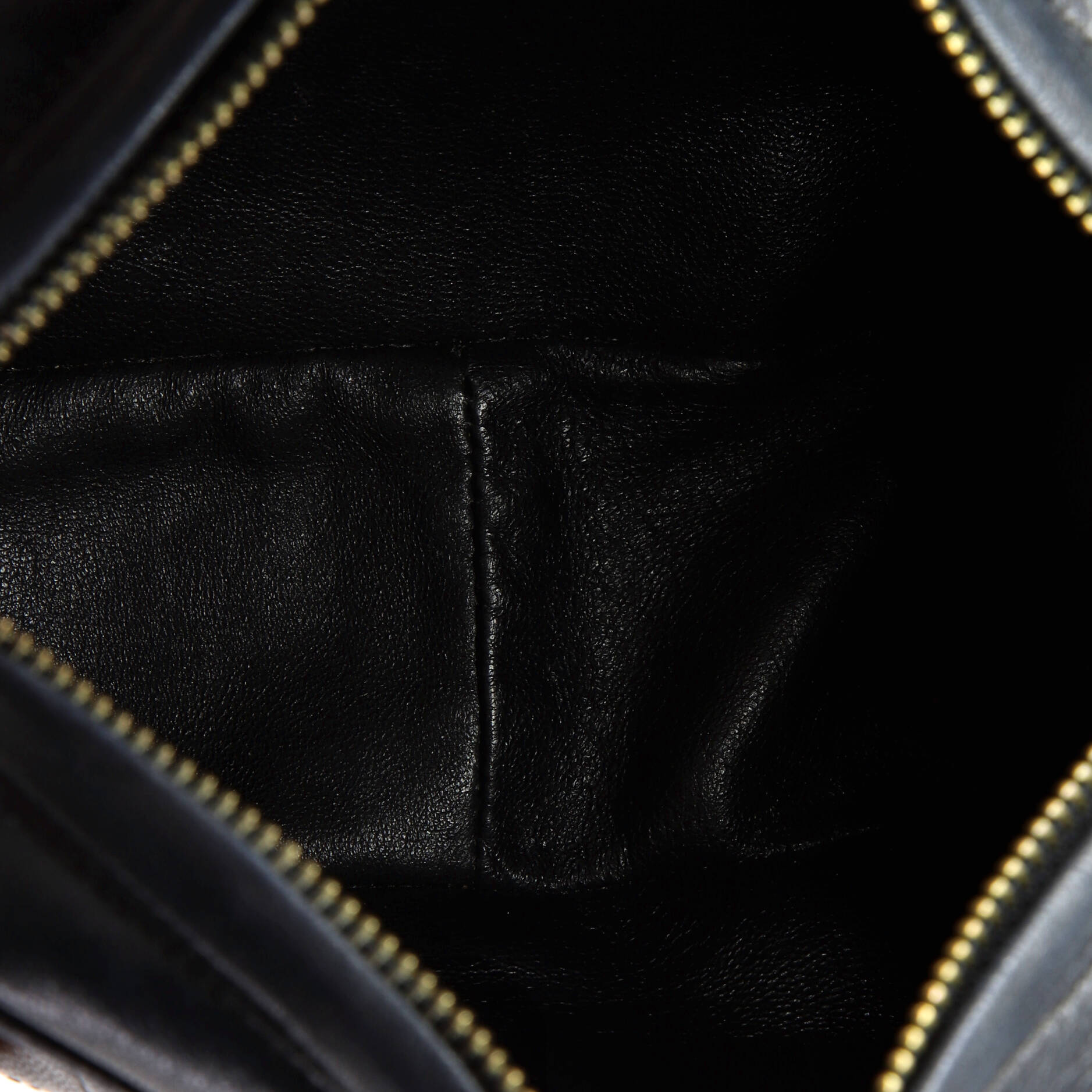Vintage Diamond CC Camera Bag Quilted Leather Small