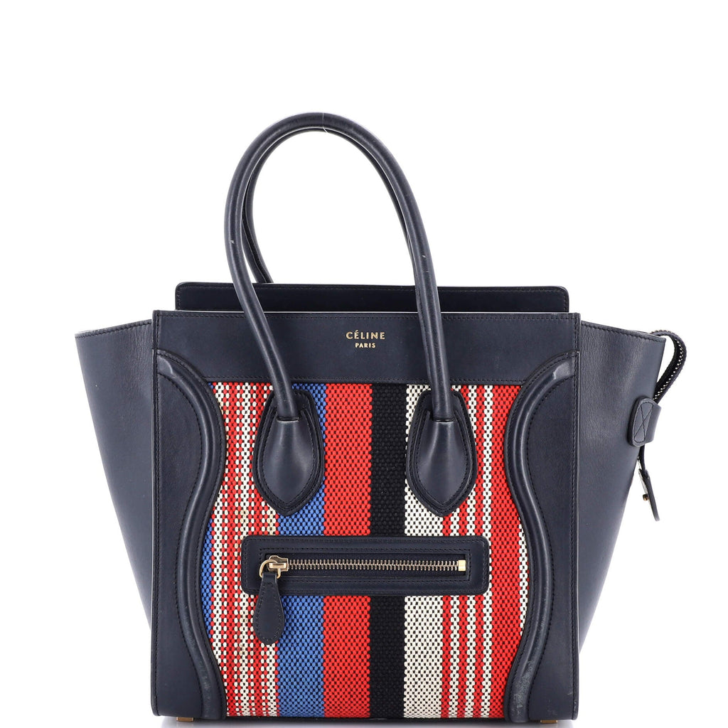 Luggage Bag Canvas and Leather Micro