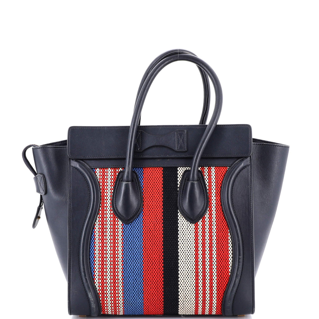 Luggage Bag Canvas and Leather Micro