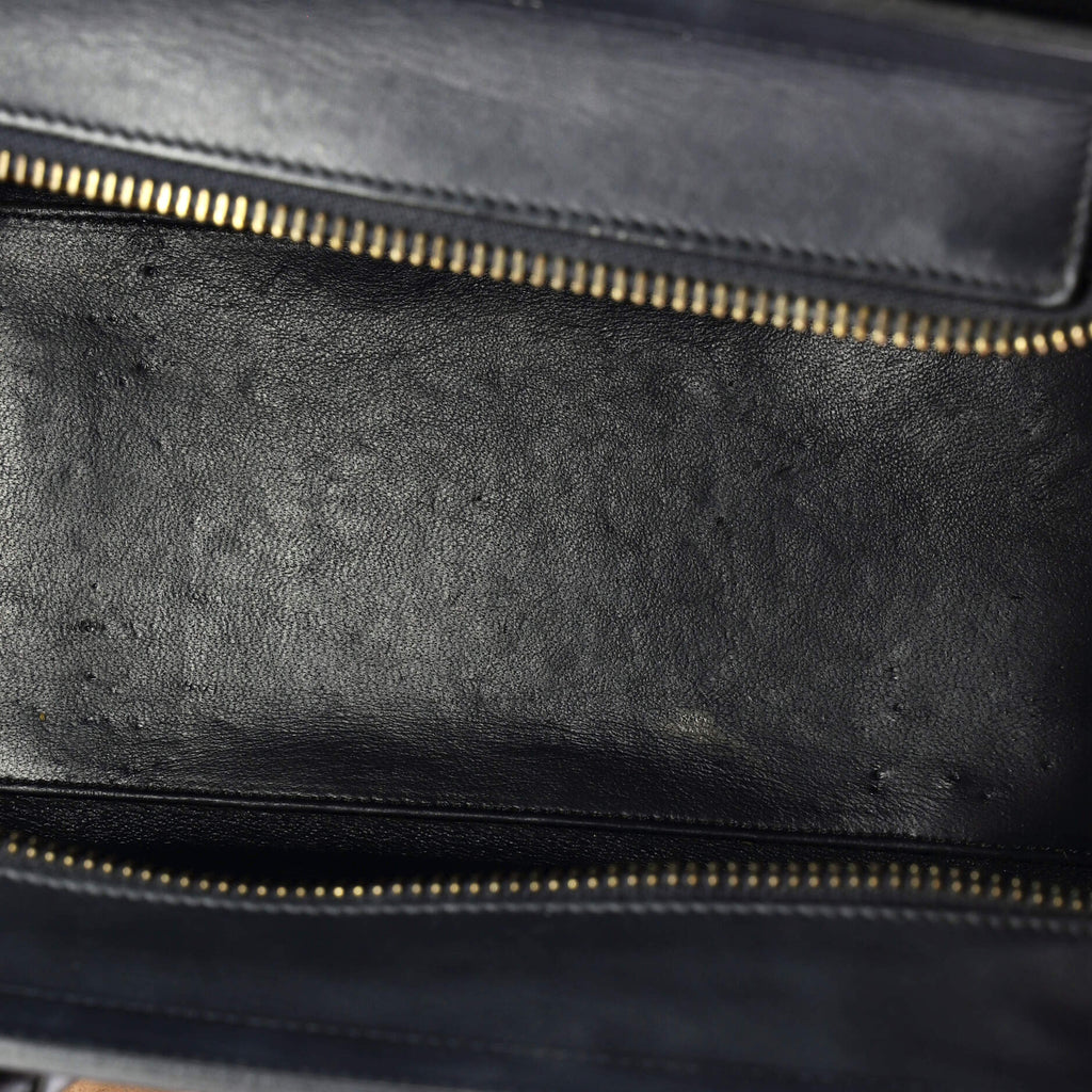 Luggage Bag Canvas and Leather Micro