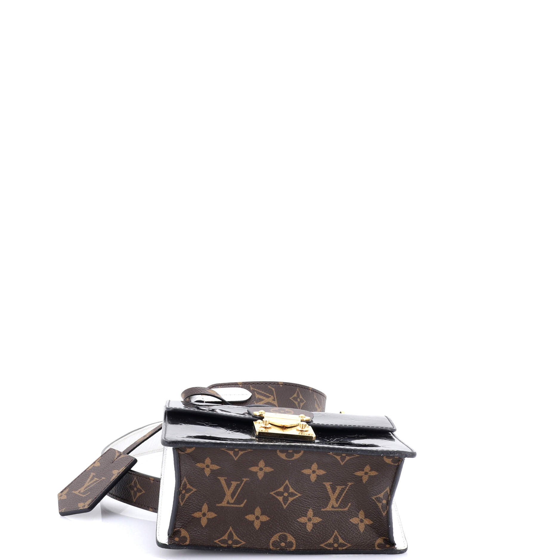 Spring Street NM Handbag Monogram Vernis with Monogram Canvas and Epi Leather
