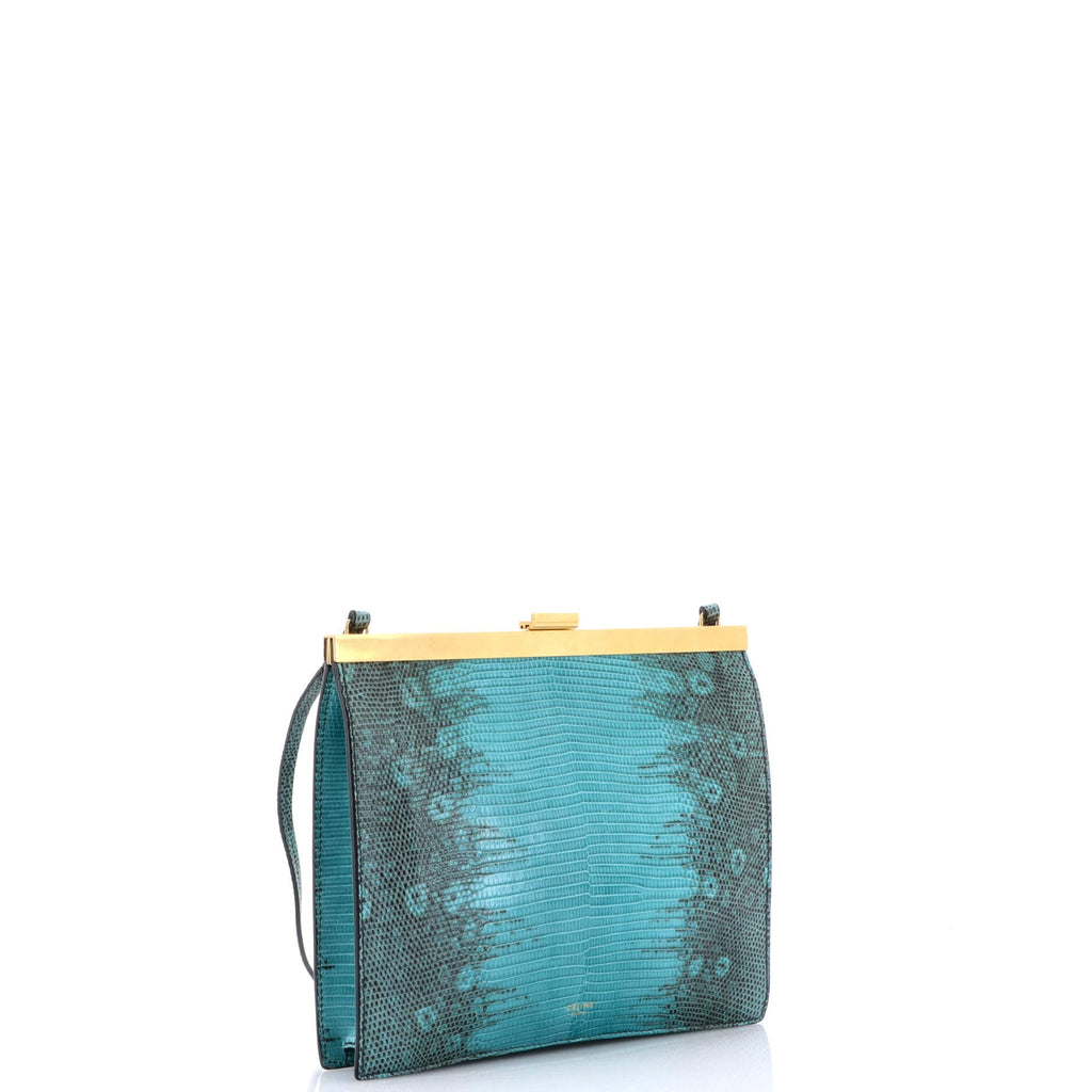Clasp Crossbody Bag Lizard Mini