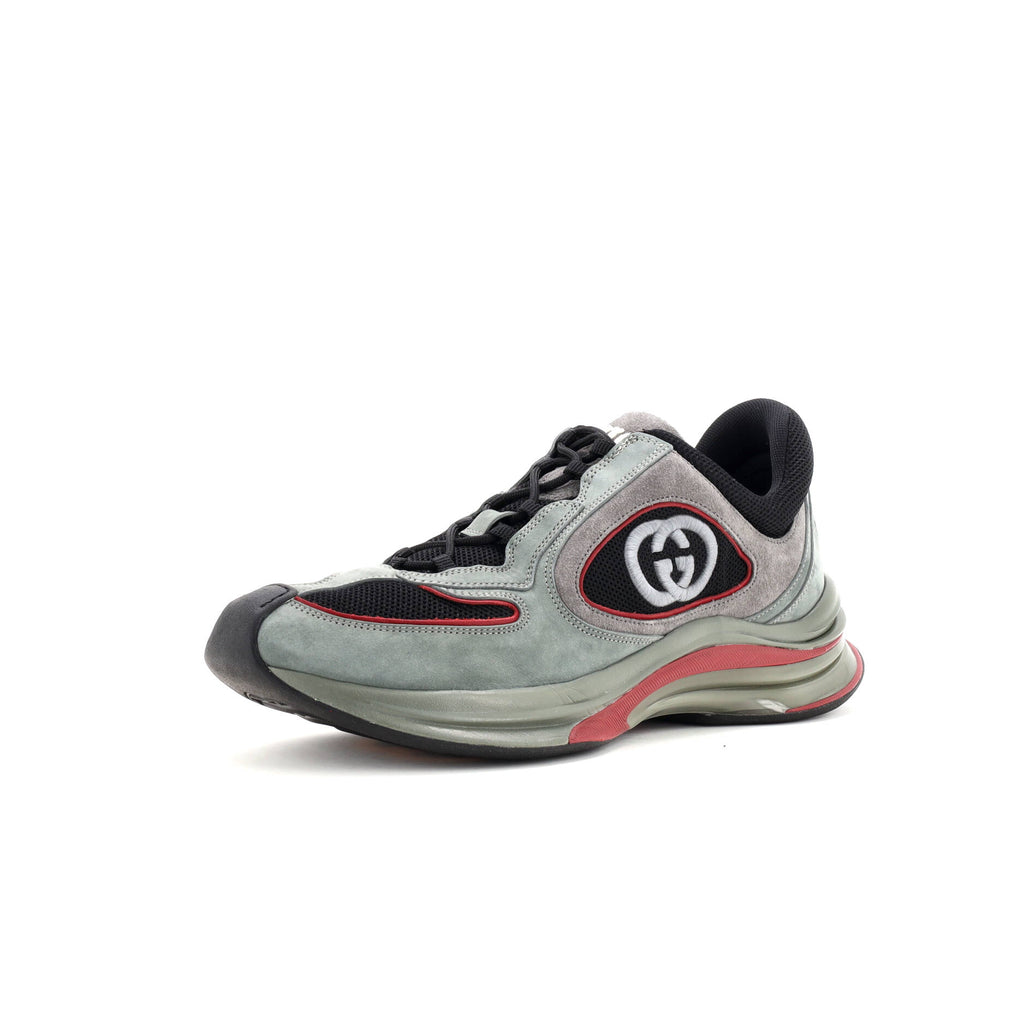 Run Sneakers Technical Fabric and Suede