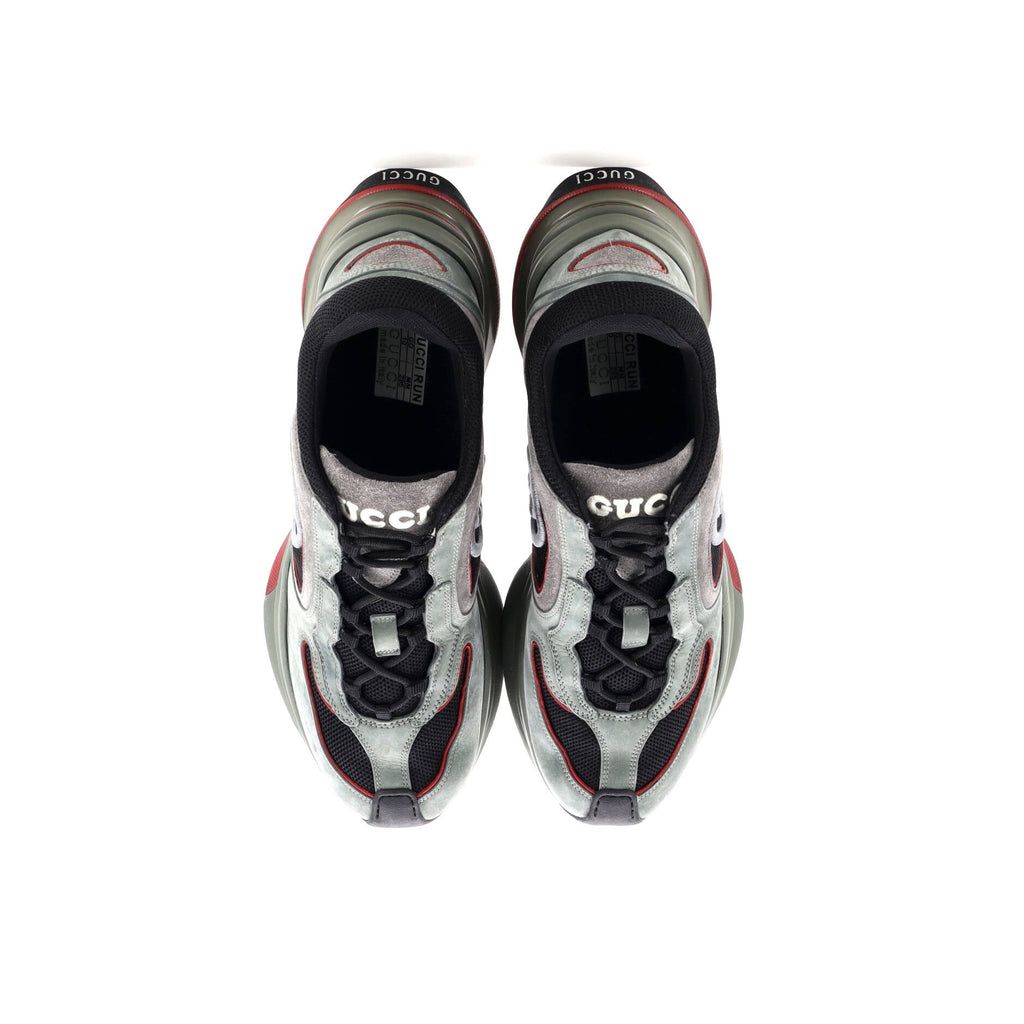 Run Sneakers Technical Fabric and Suede